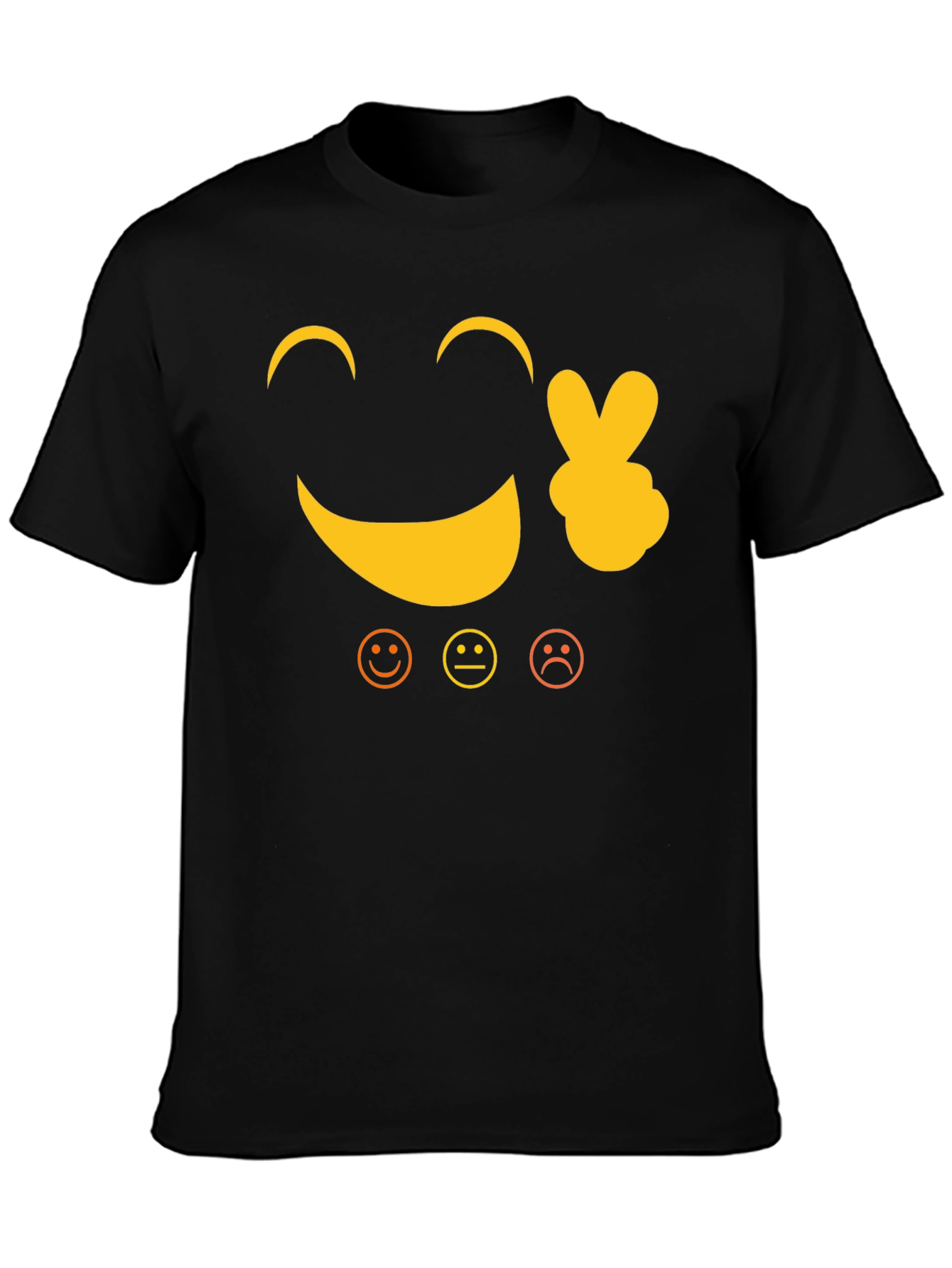 Emoji Graphic Print T-Shirt - Fun and Casual