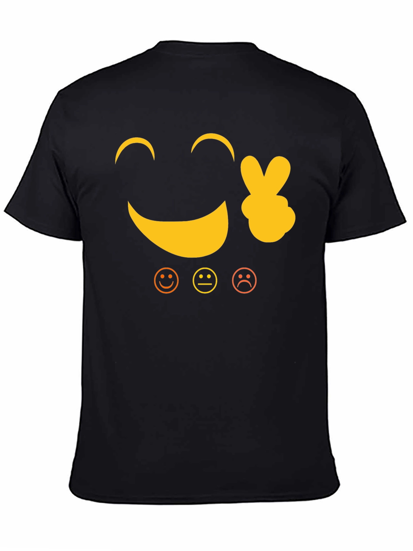 Emoji Graphic Print T-Shirt - Fun and Casual