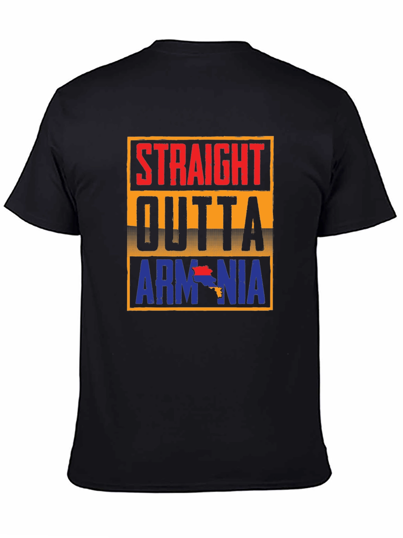 Straight Outta Armenia T-Shirt - Black