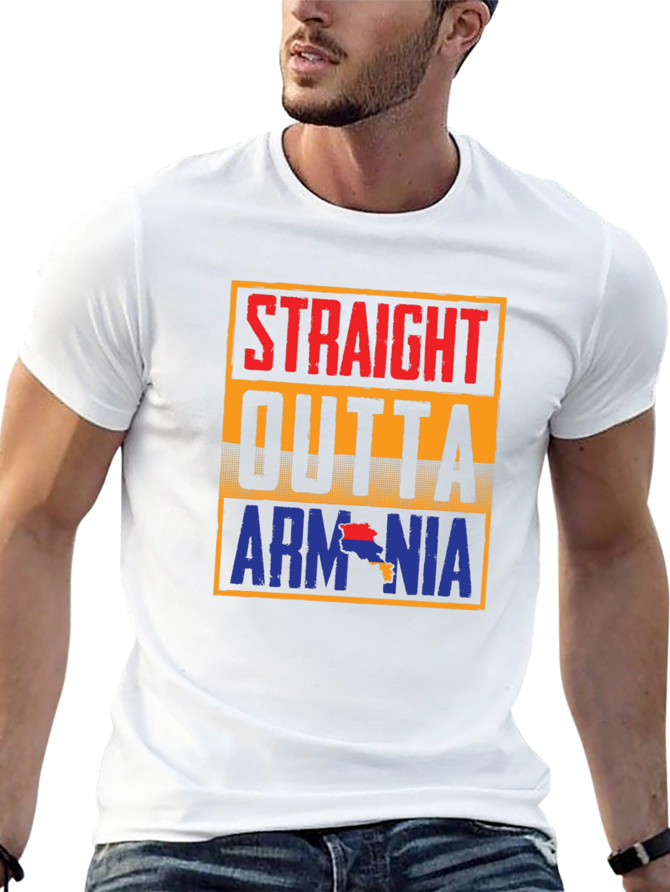 Straight Outta Armenia T-Shirt - Black