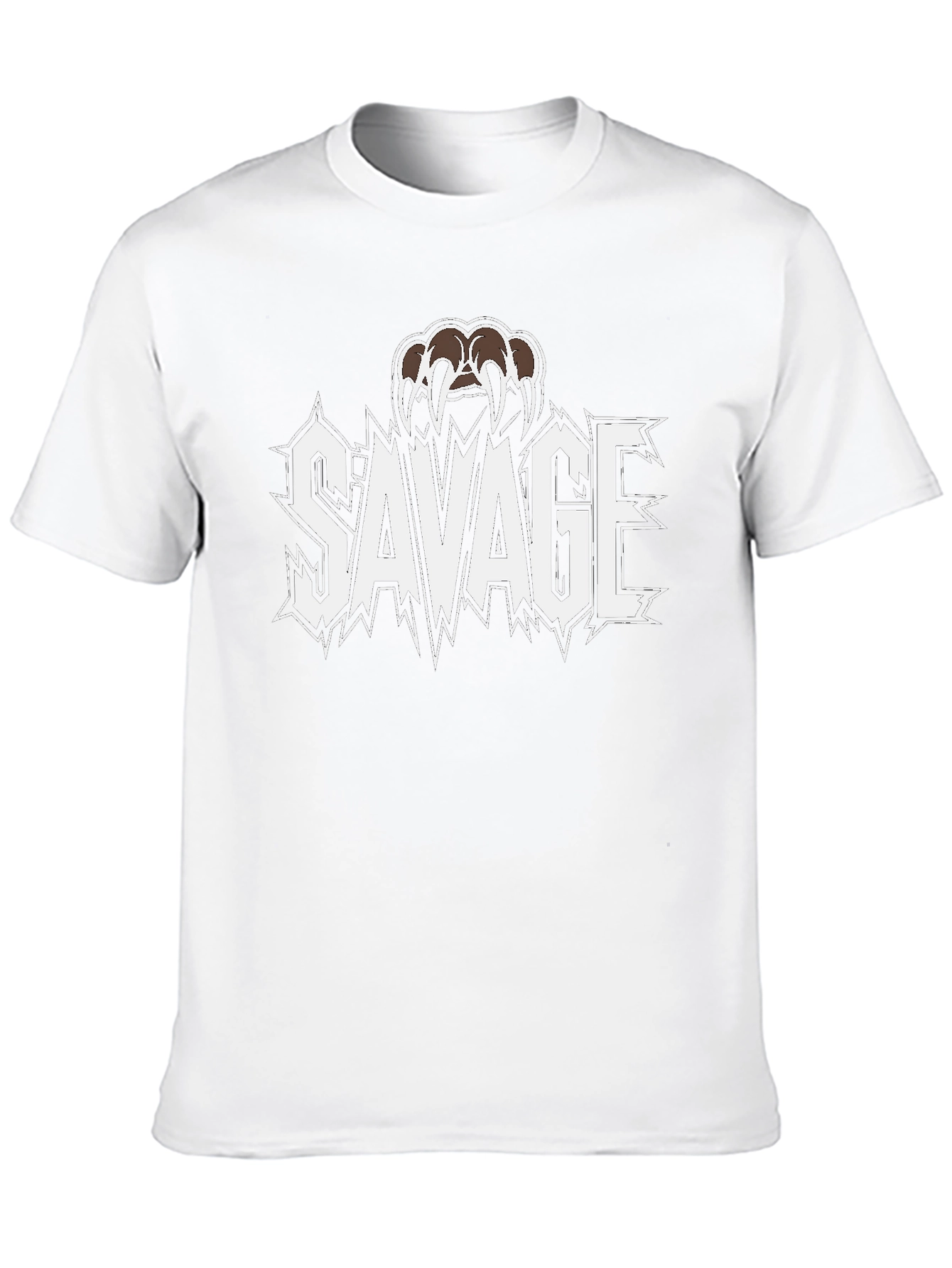 Savage Claw Graphic Print Black T-Shirt