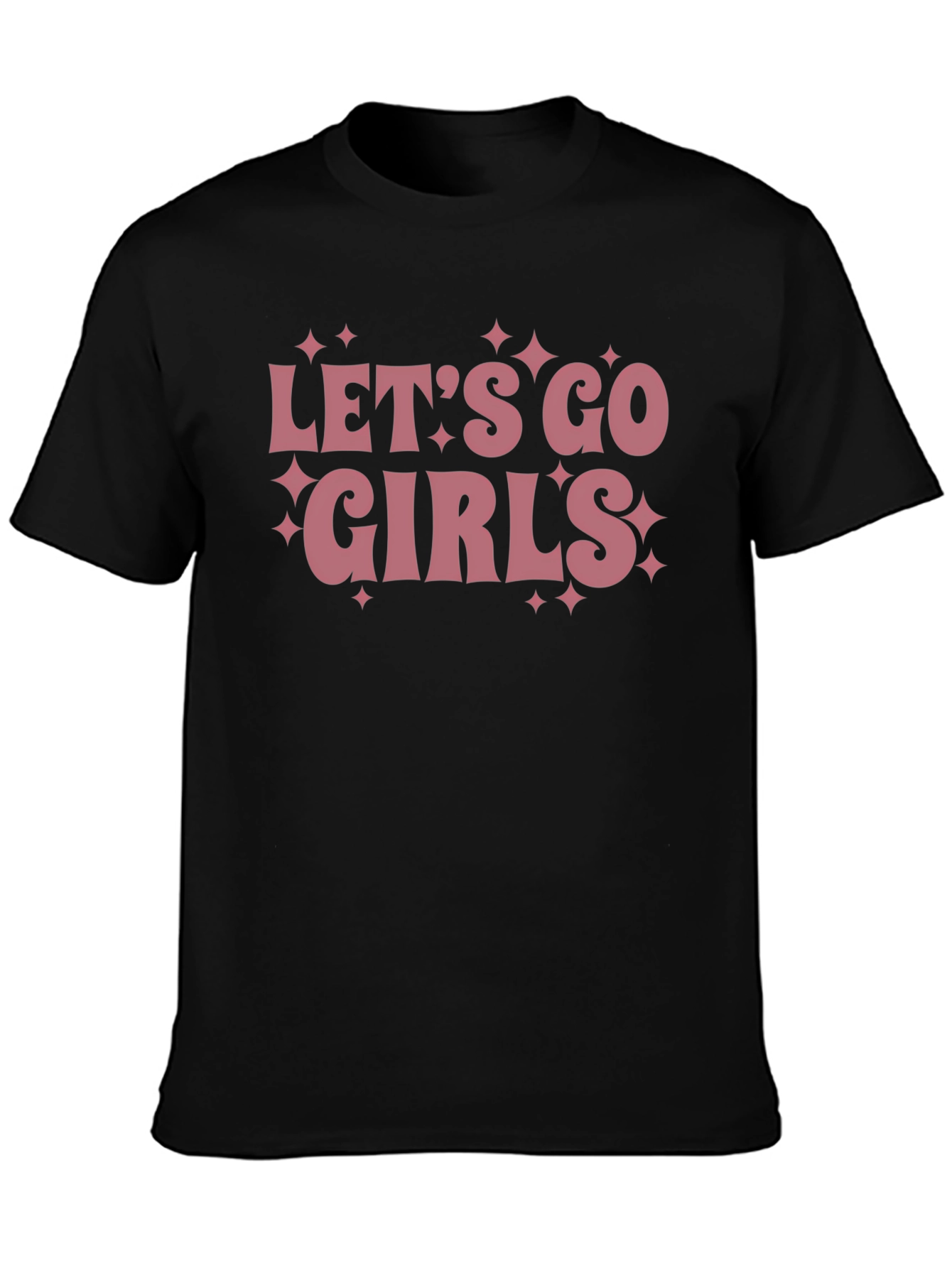 Lets Go Girls Graphic T-Shirt - Black