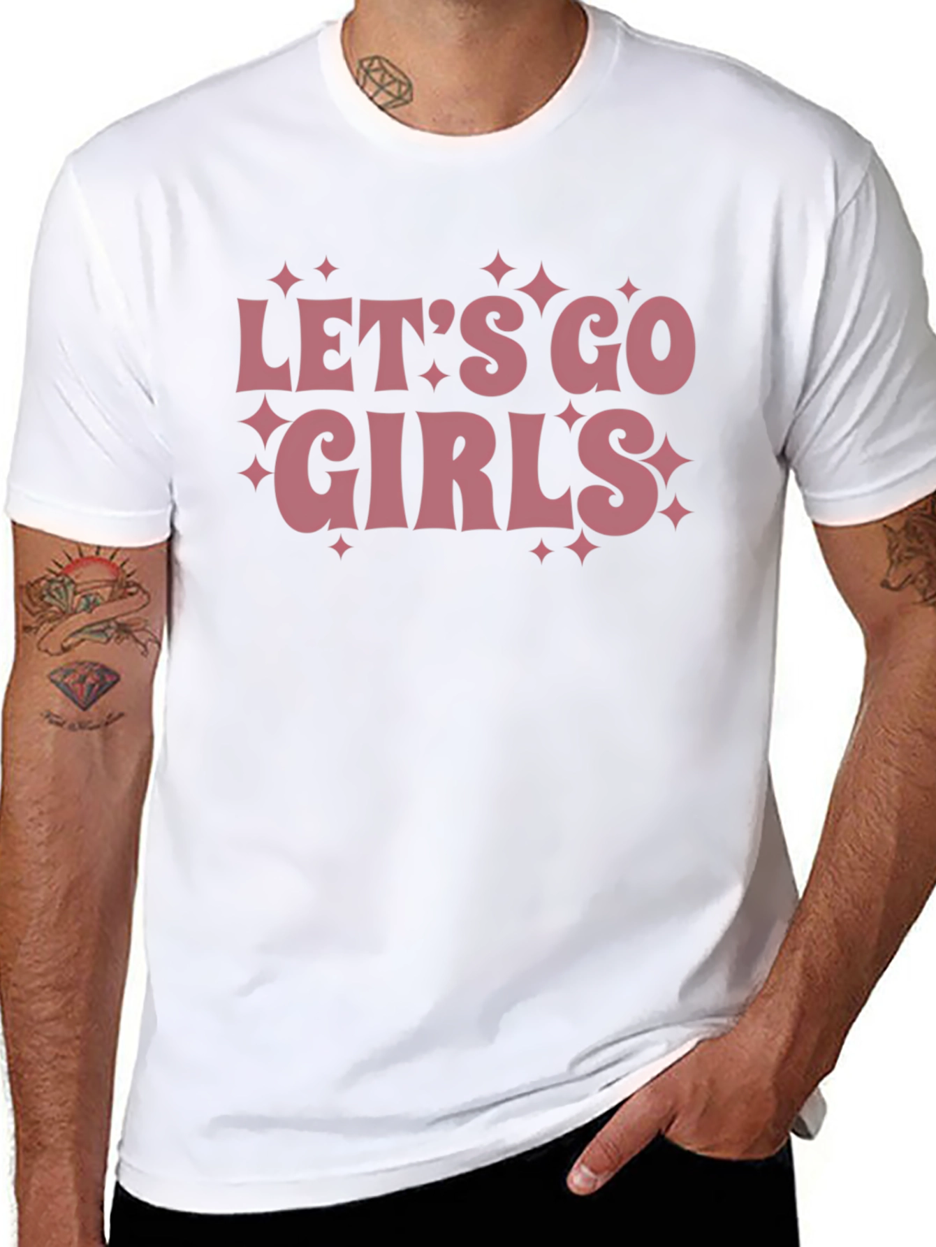Lets Go Girls Graphic T-Shirt - Black