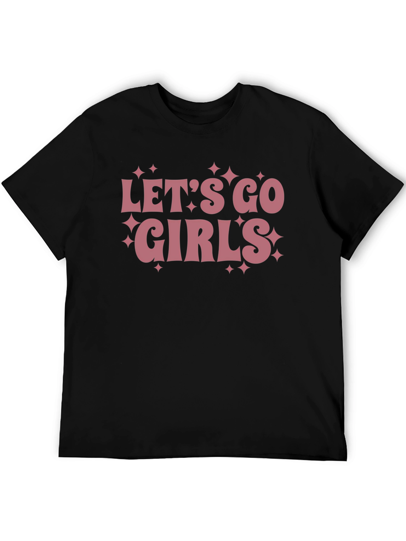 Lets Go Girls Graphic T-Shirt - Black