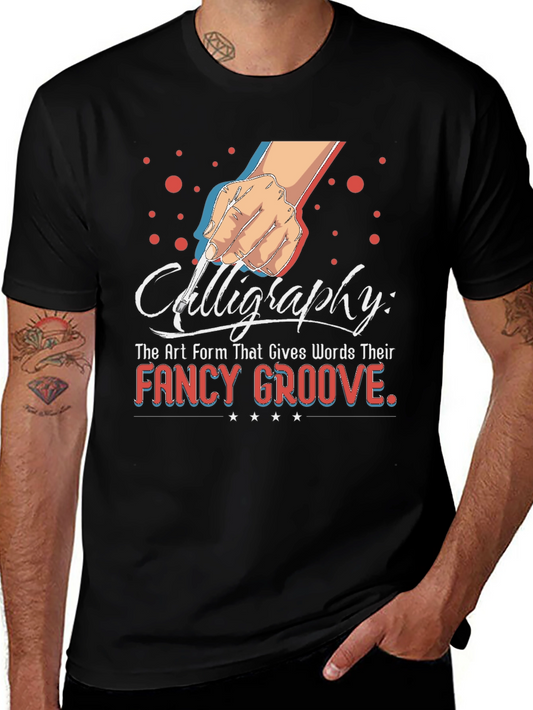 Calligraphy Art T-Shirt for Writers