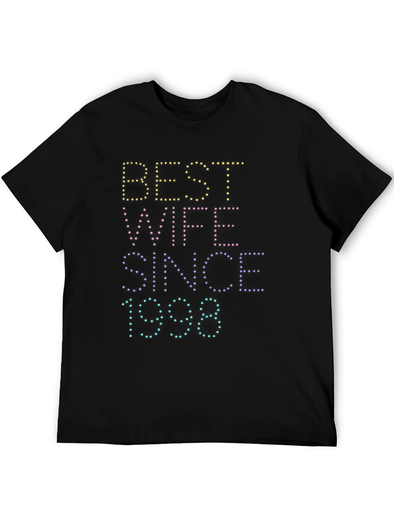 Best Wife Since 1998 Black Graphic Tee