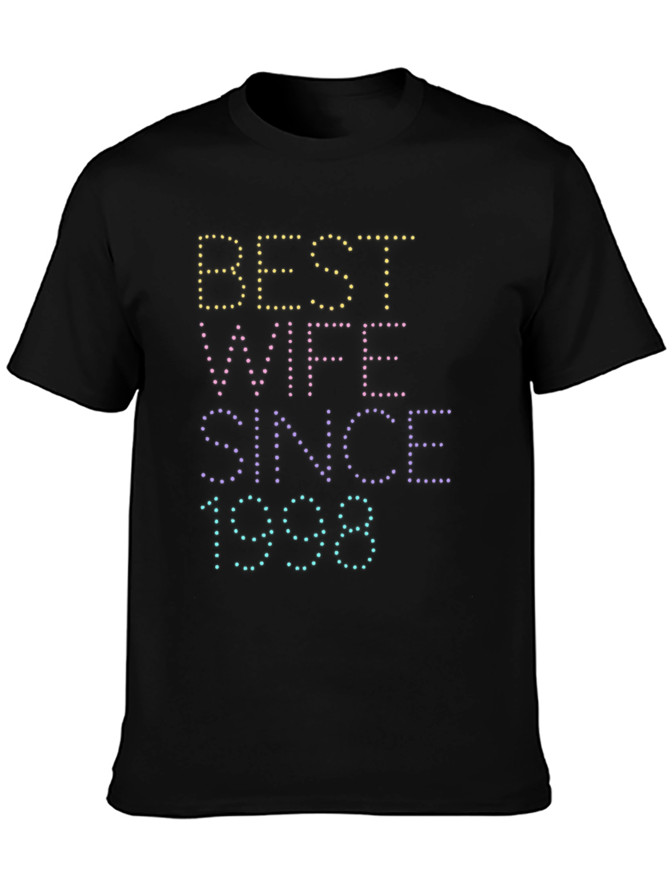 Best Wife Since 1998 Black Graphic Tee