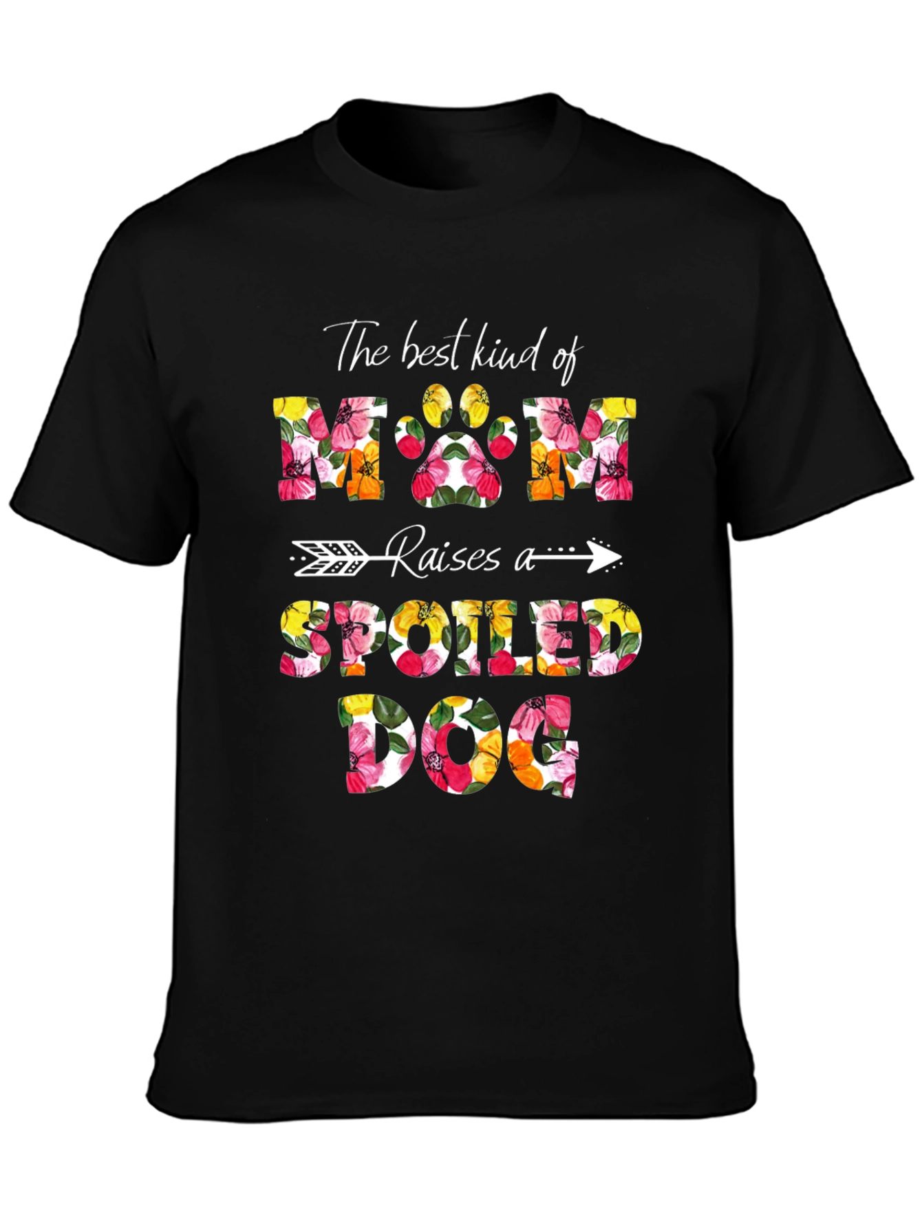 Dog Mom Floral Graphic Tee