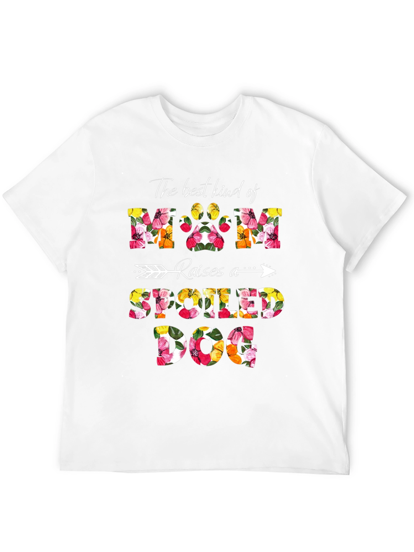 Dog Mom Floral Graphic Tee