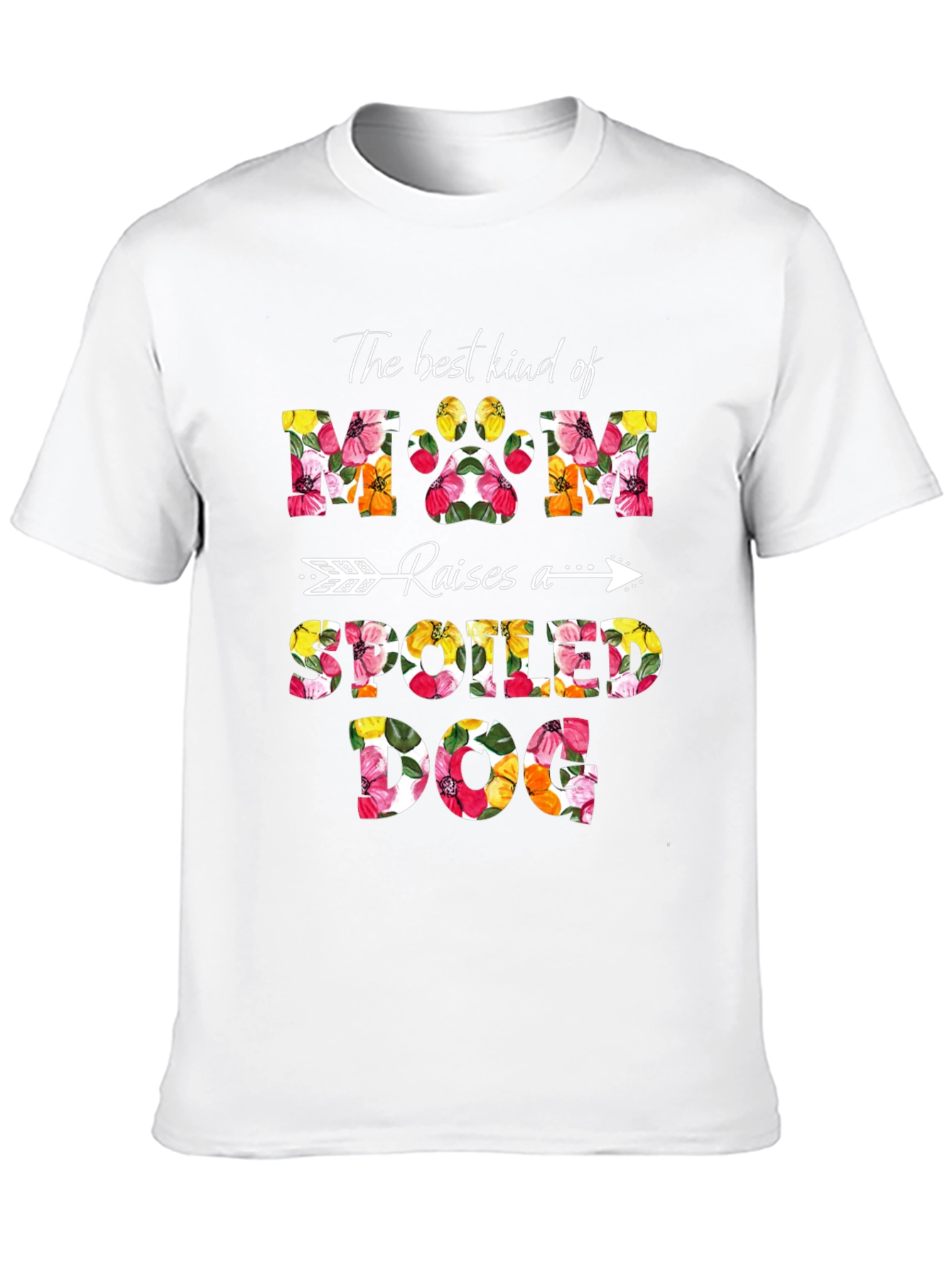 Dog Mom Floral Graphic Tee
