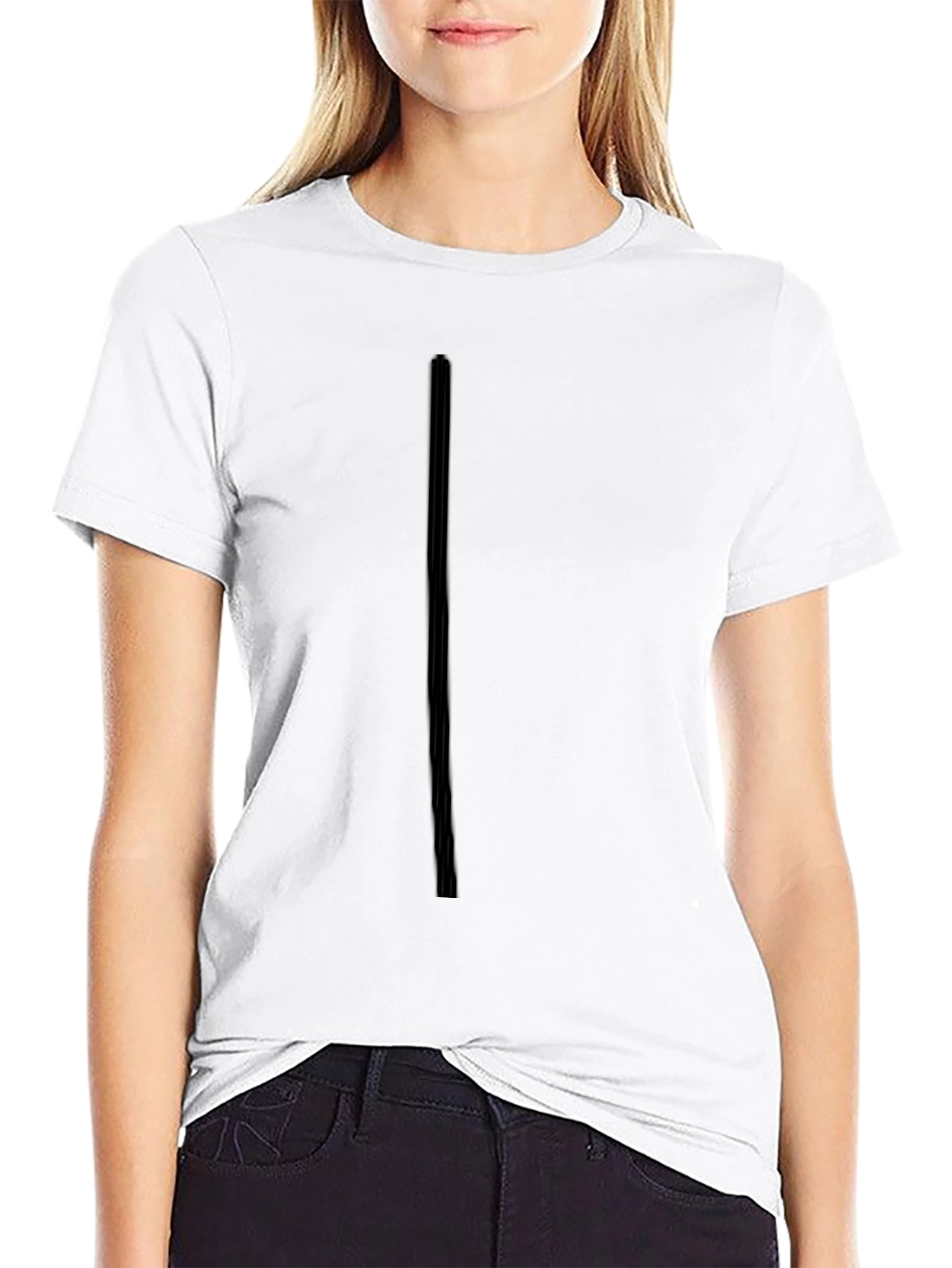 Mens Black Crew Neck T-Shirt - Casual Style