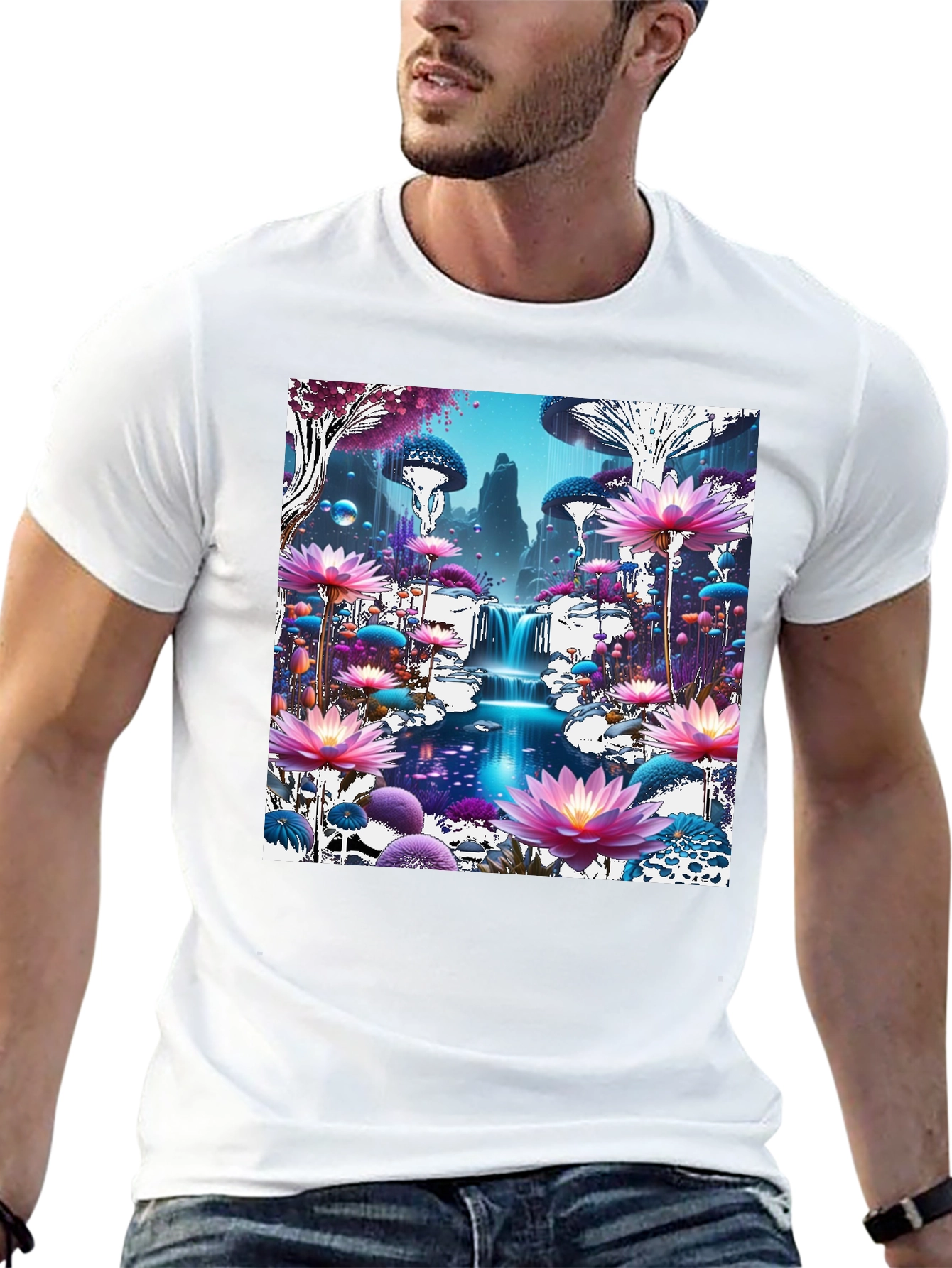Mystical Mushroom Wonderland Graphic Tee