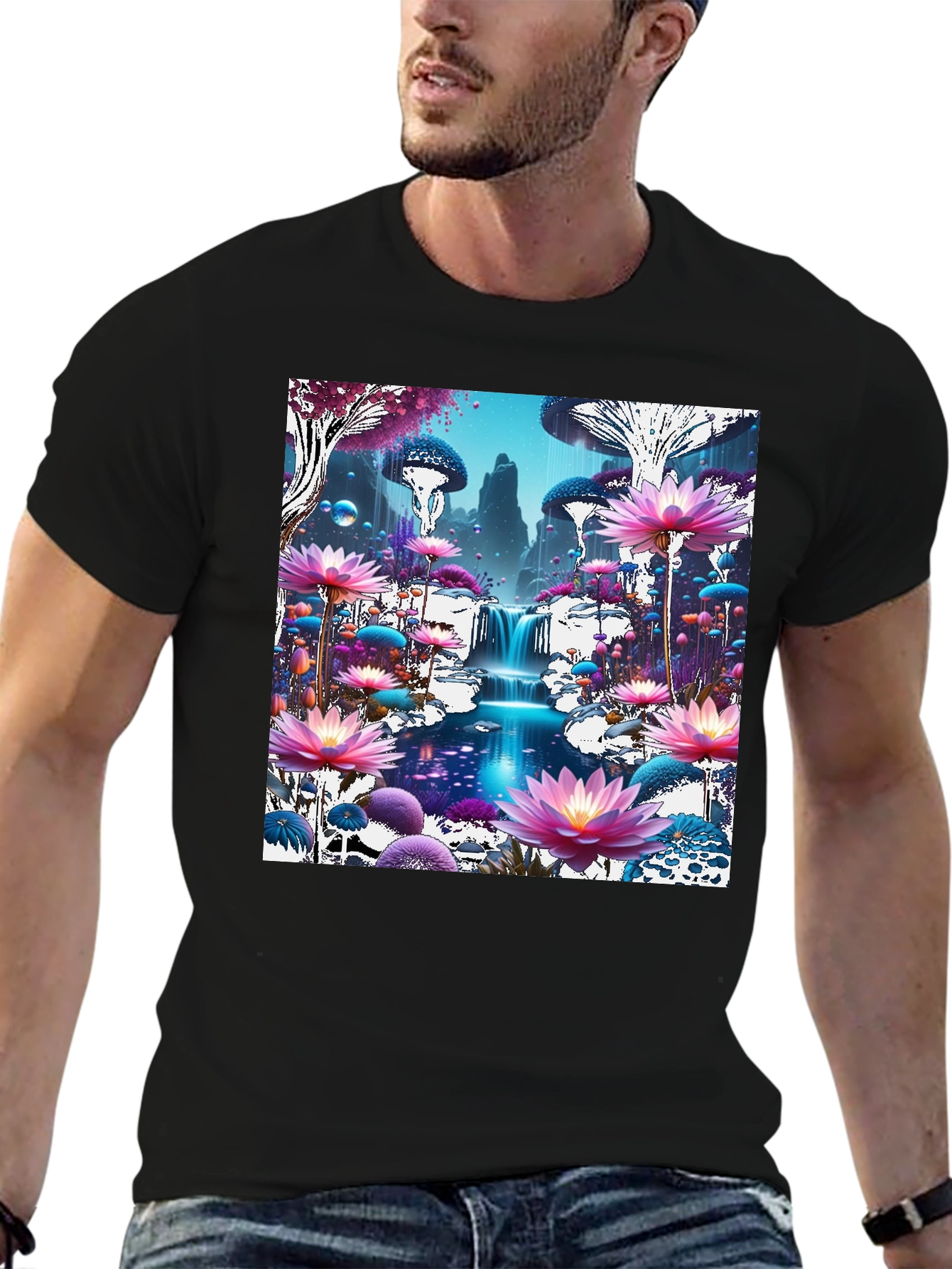 Mystical Mushroom Wonderland Graphic Tee