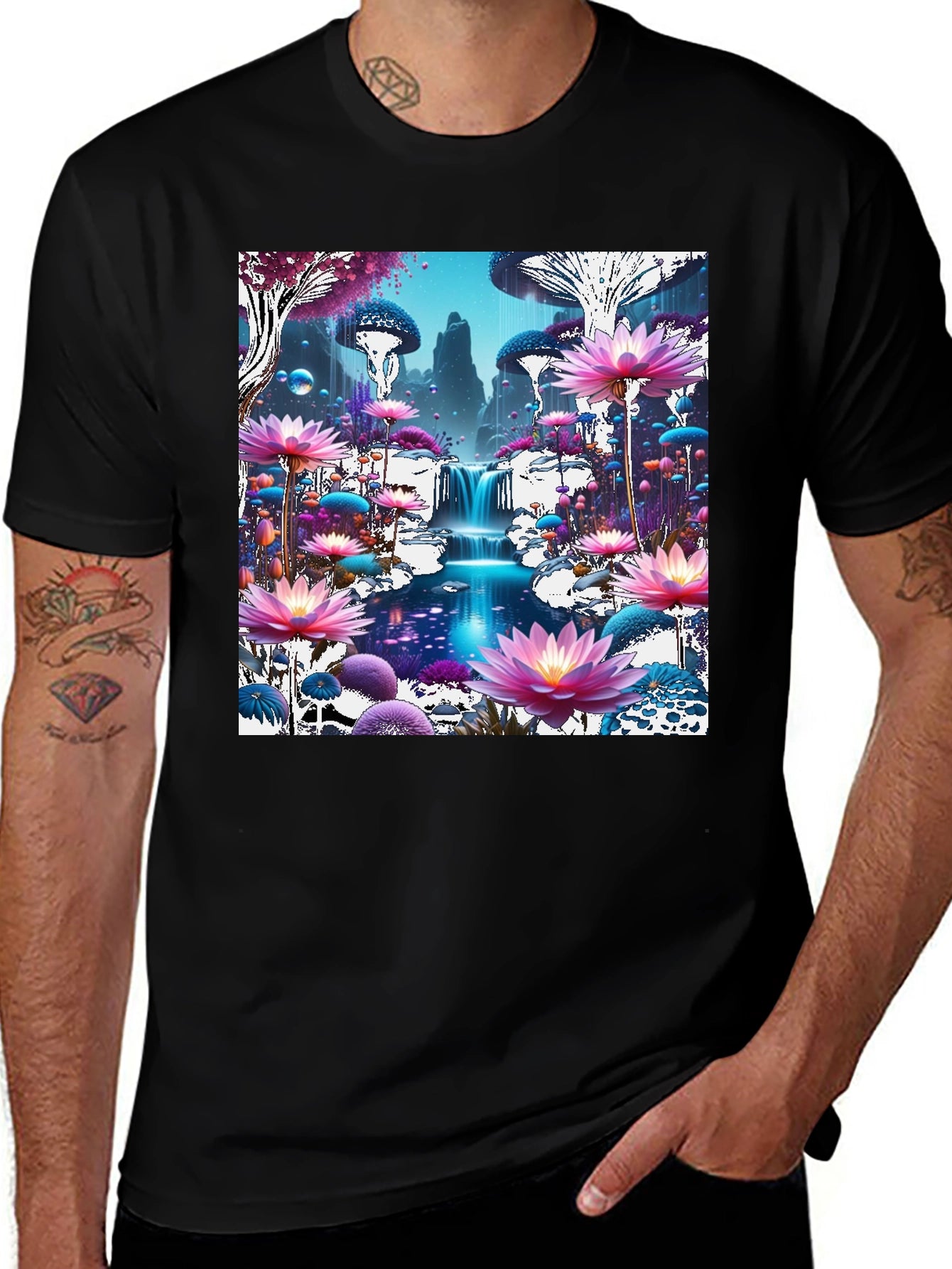 Mystical Mushroom Wonderland Graphic Tee
