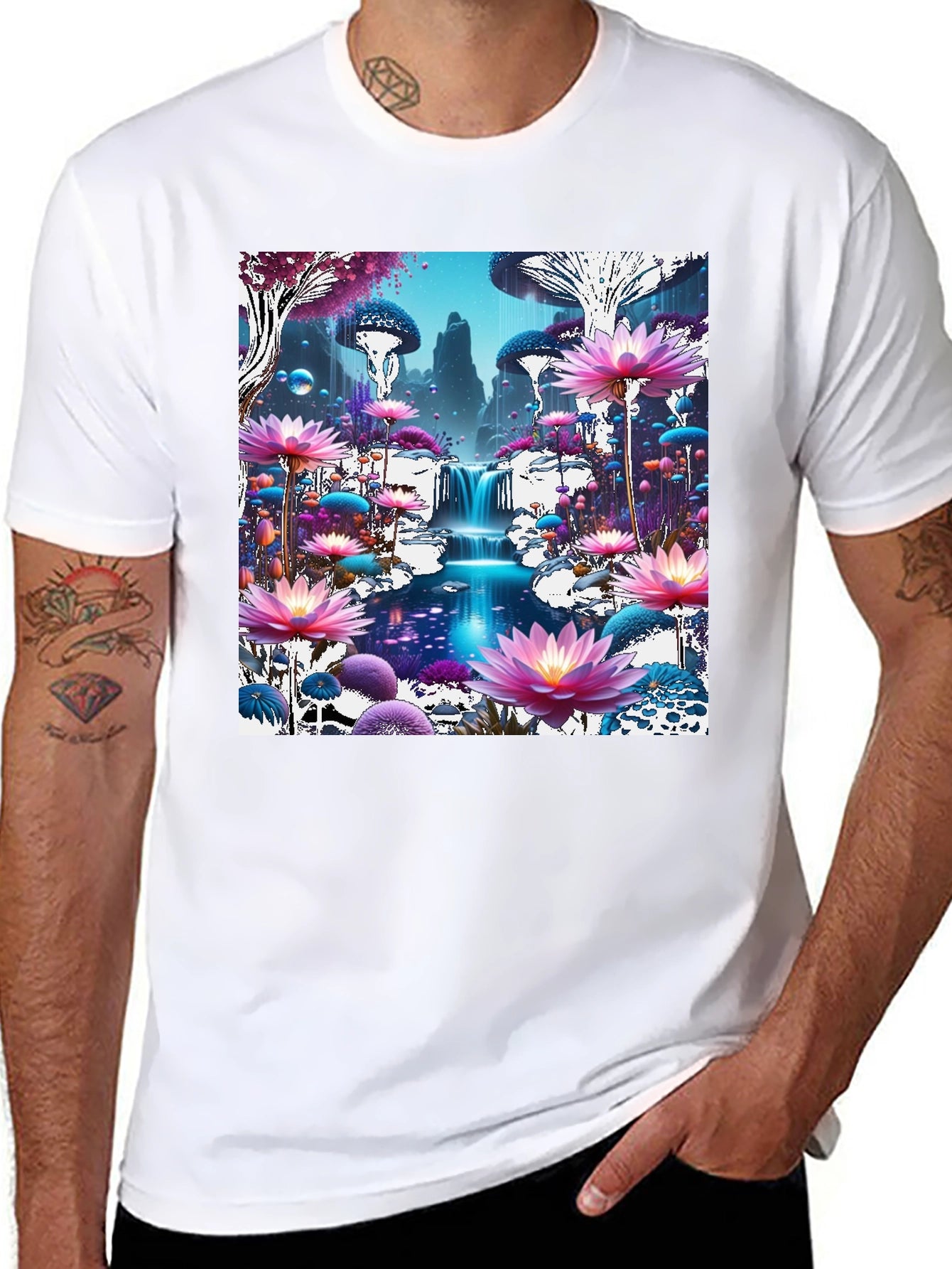 Mystical Mushroom Wonderland Graphic Tee