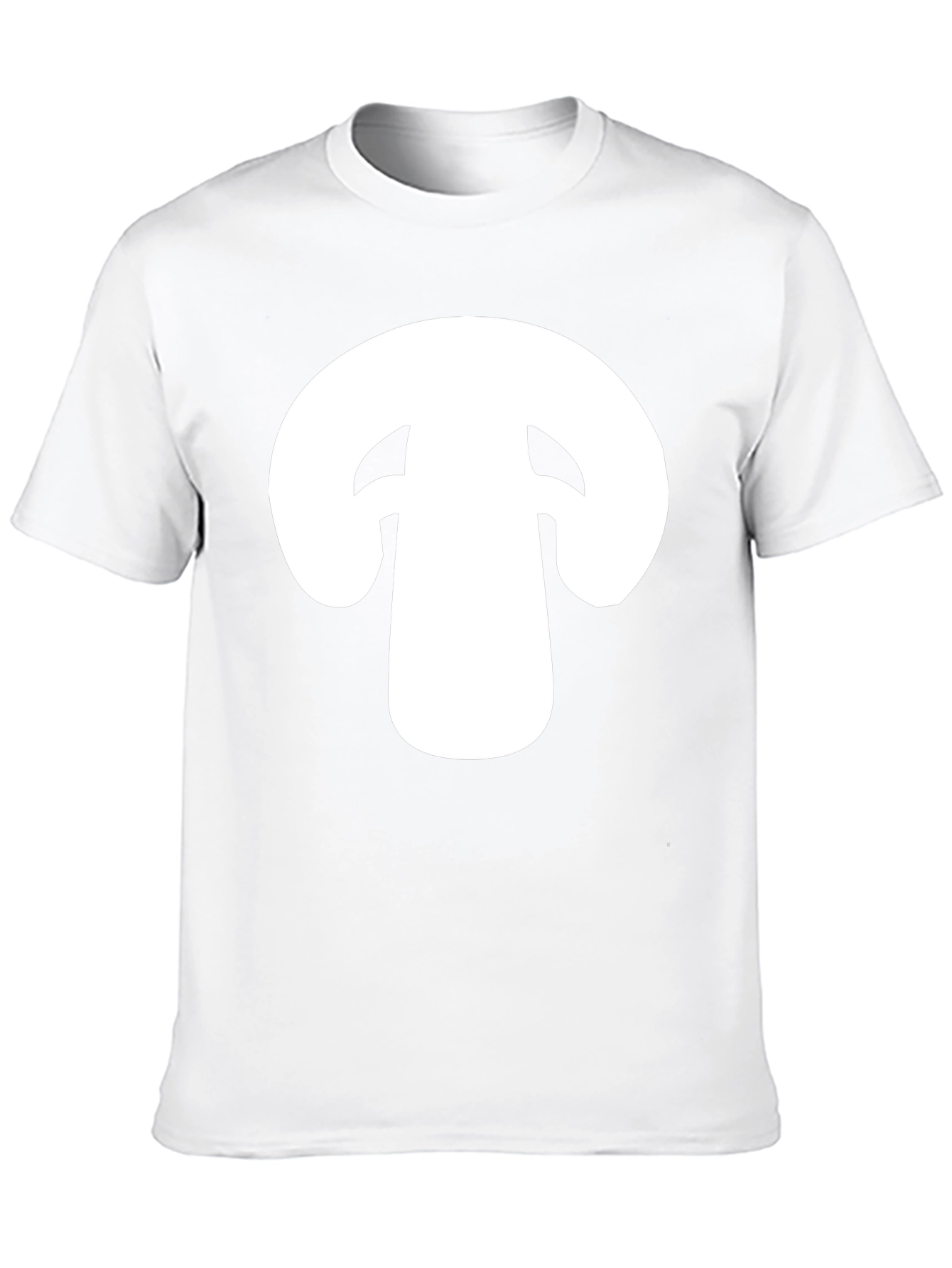 Mushroom Graphic Tee - Black Cotton T-Shirt