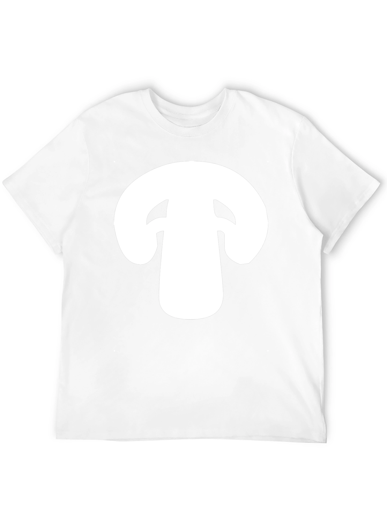 Mushroom Graphic Tee - Black Cotton T-Shirt
