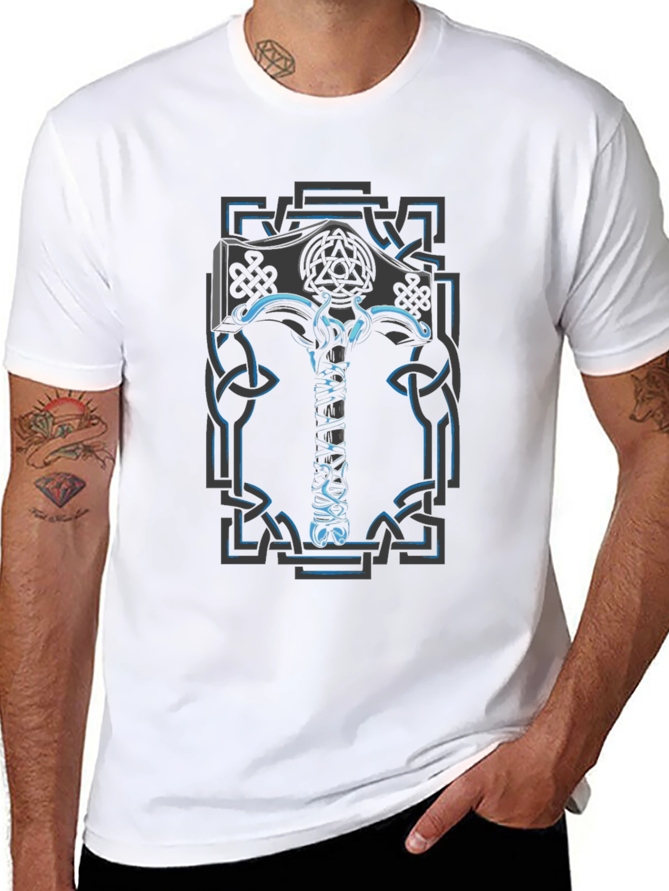 Thor Hammer Celtic Knot T-Shirt