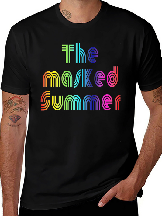 The Masked Summer Rainbow Graphic T-Shirt