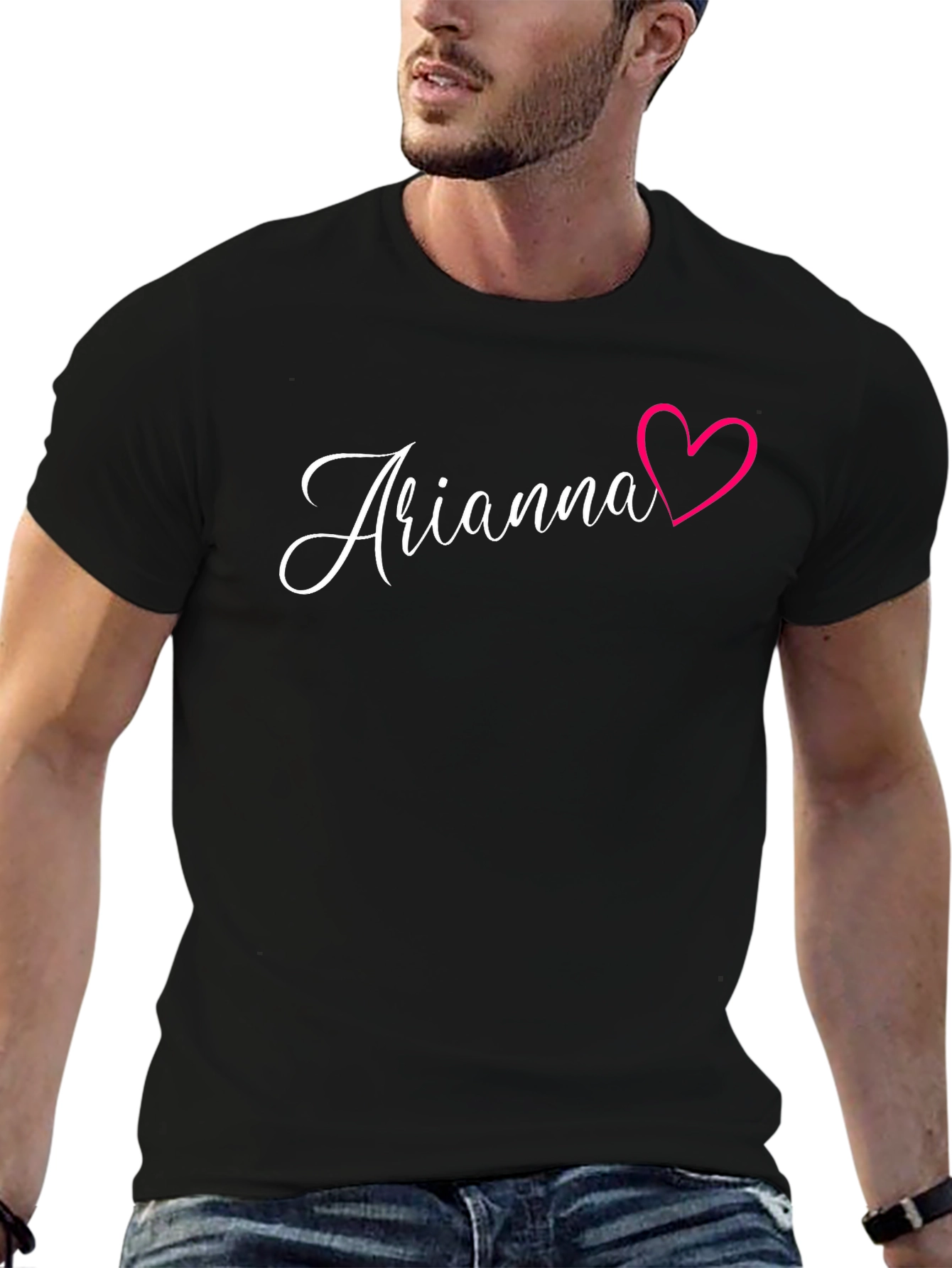 Arianna Heart T-Shirt - Stylish Name Tee