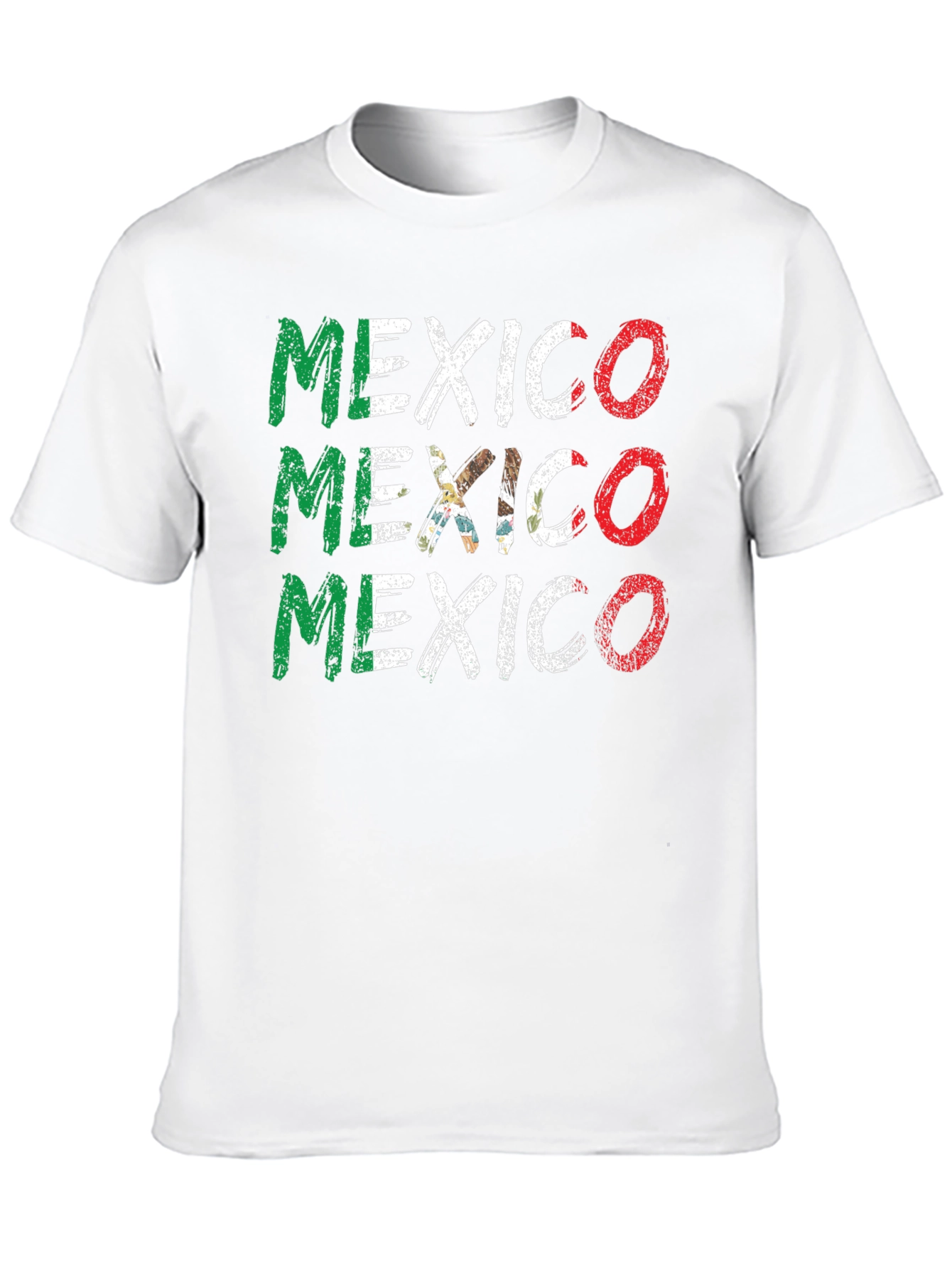 Mexico Flag Graphic T-Shirt - Black