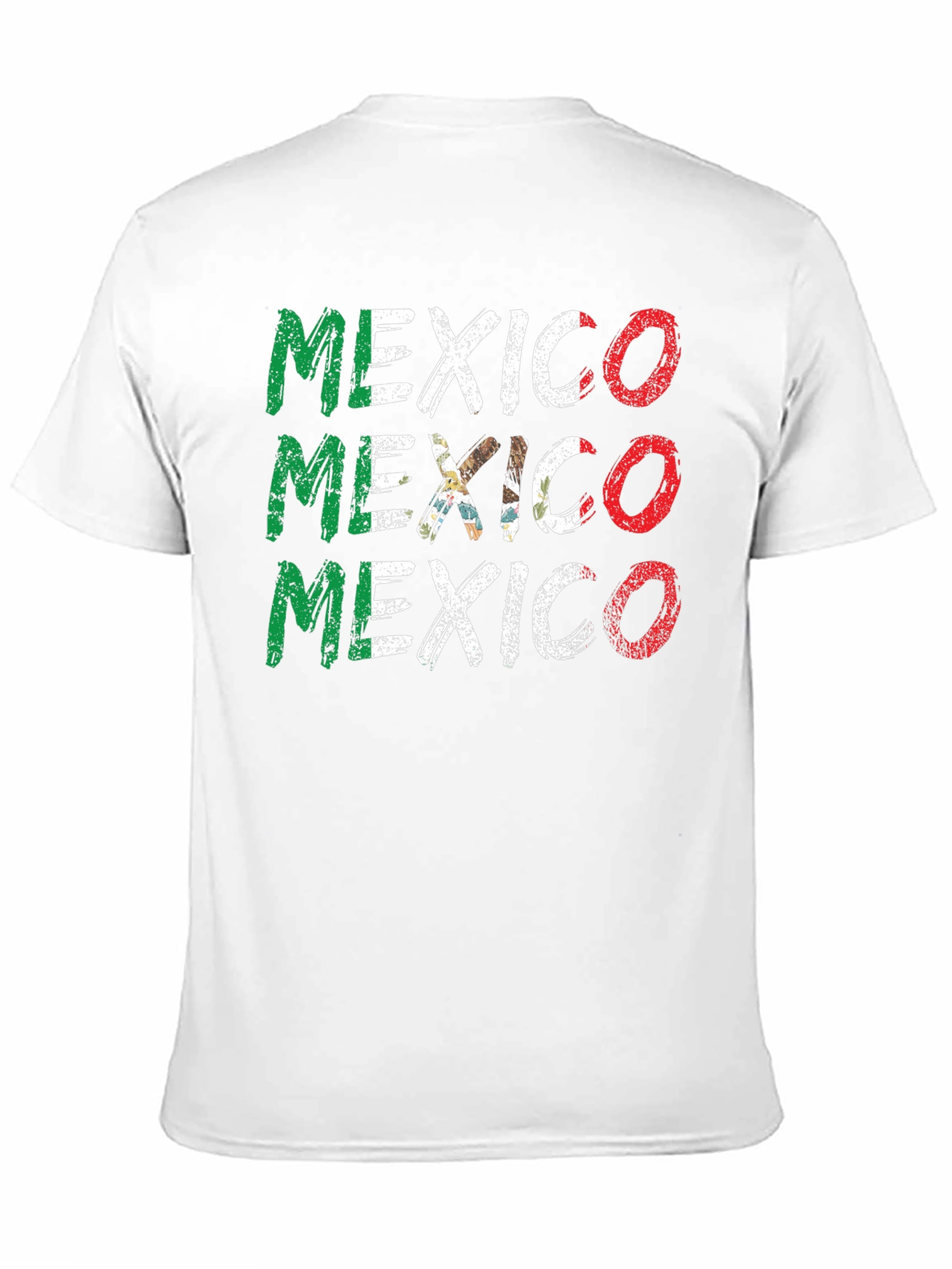 Mexico Flag Graphic T-Shirt - Black