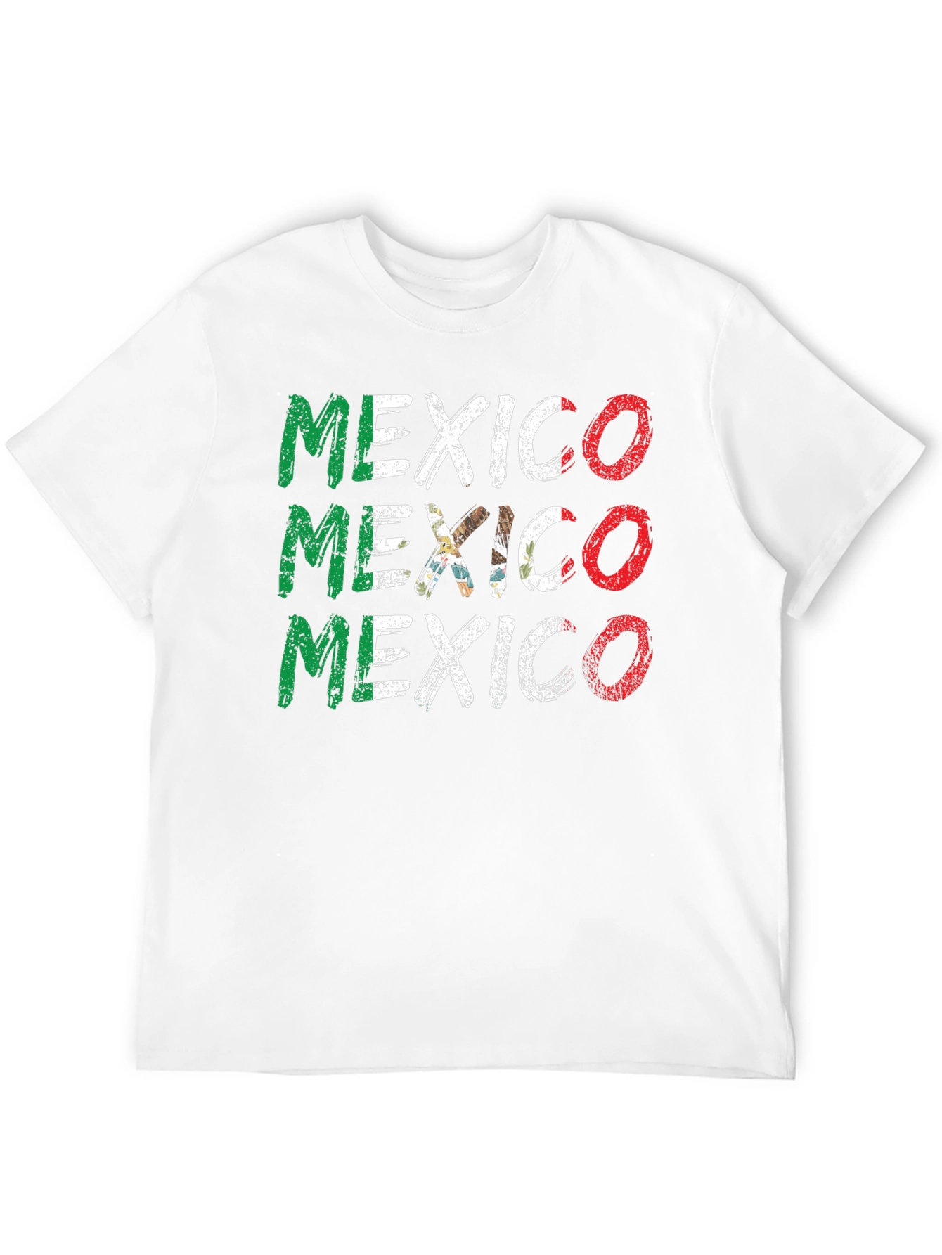 Mexico Flag Graphic T-Shirt - Black