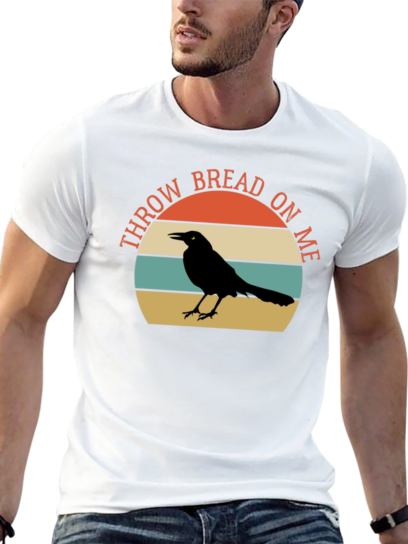 Throw Bread on Me T-Shirt - Crow Graphic Tee