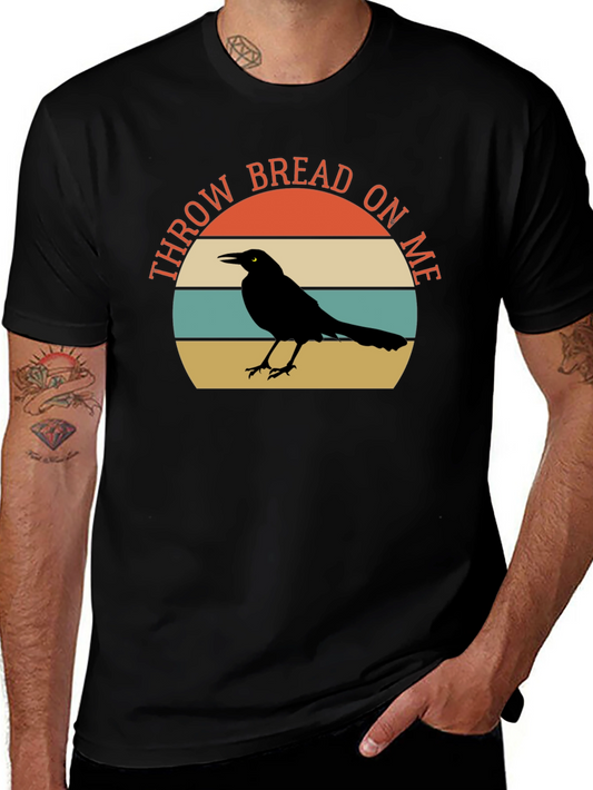 Throw Bread on Me T-Shirt - Crow Graphic Tee