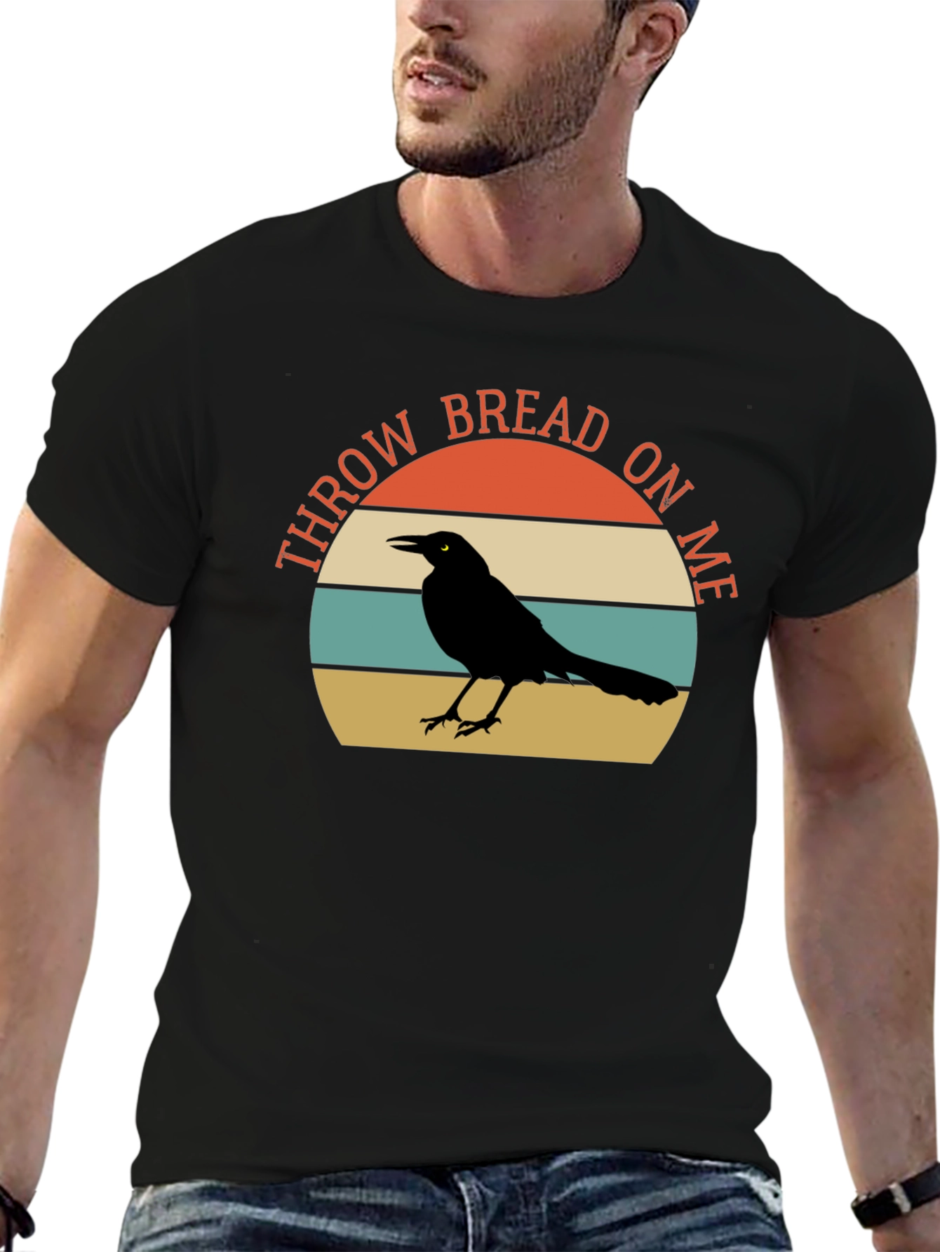 Throw Bread on Me T-Shirt - Crow Graphic Tee