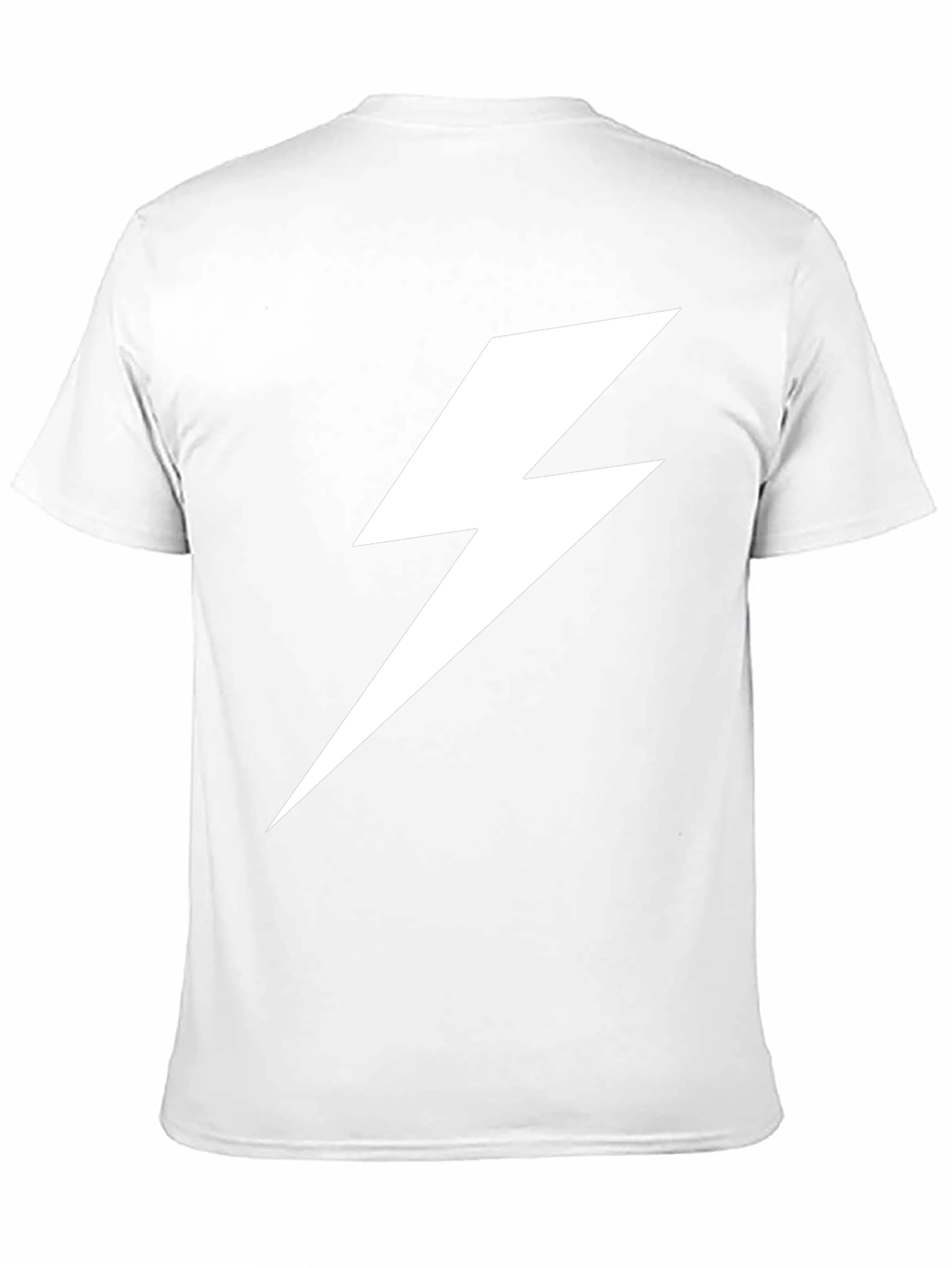 Lightning Bolt Graphic Tee - Bold Black T-Shirt