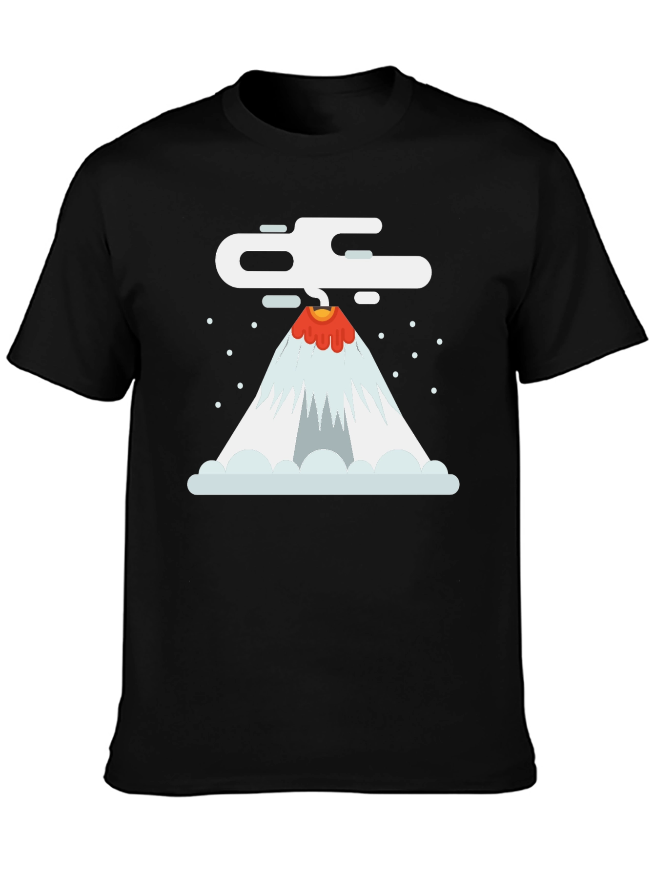 Volcano Graphic T-Shirt - Black