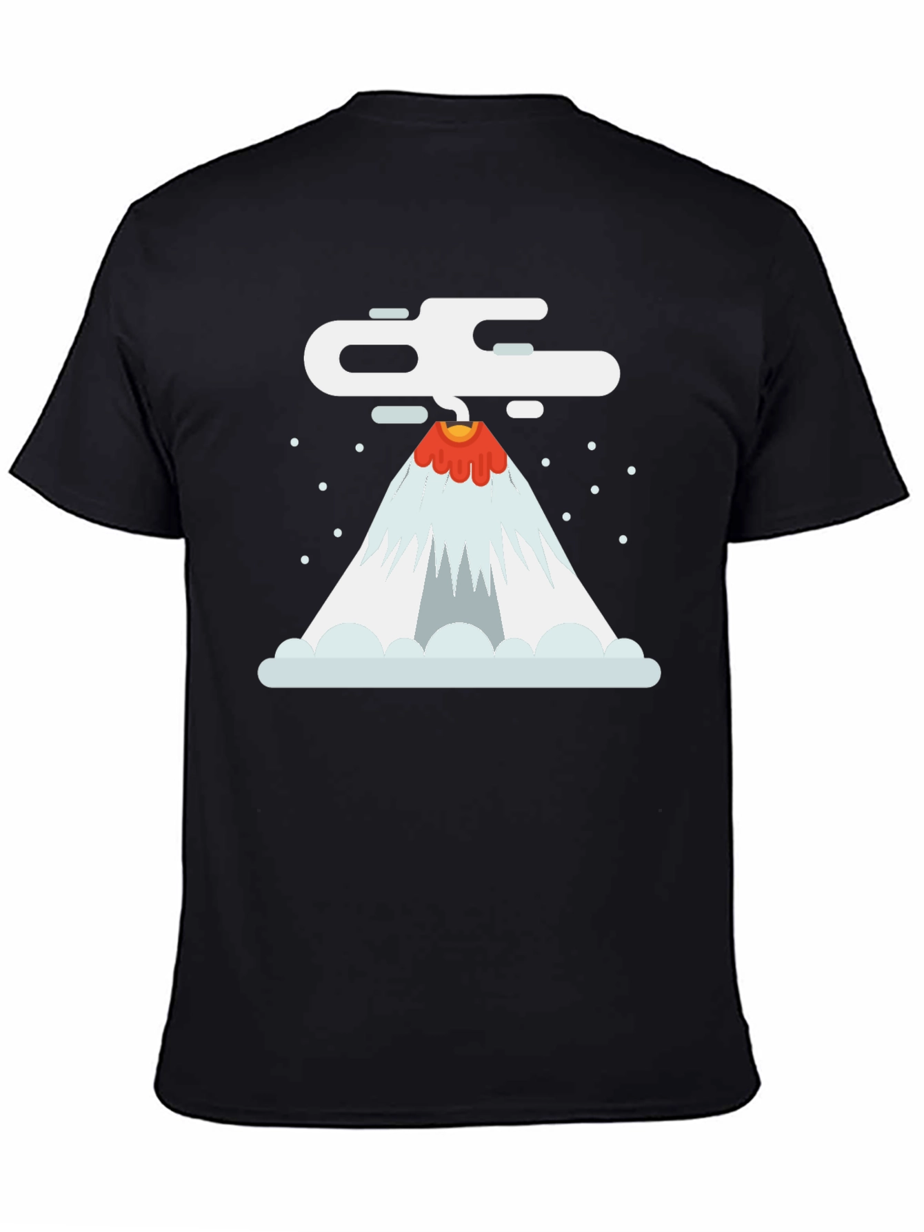 Volcano Graphic T-Shirt - Black