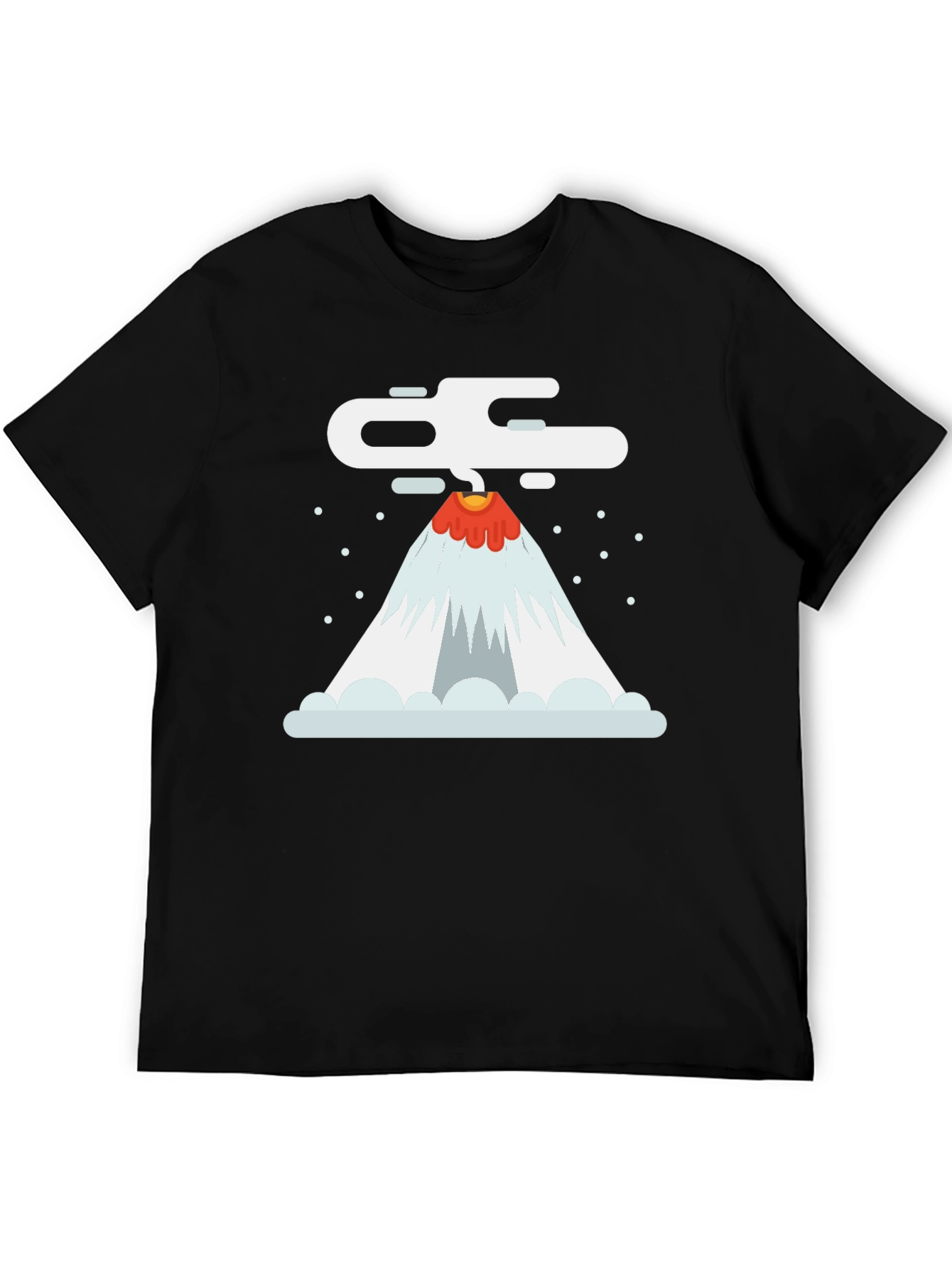 Volcano Graphic T-Shirt - Black