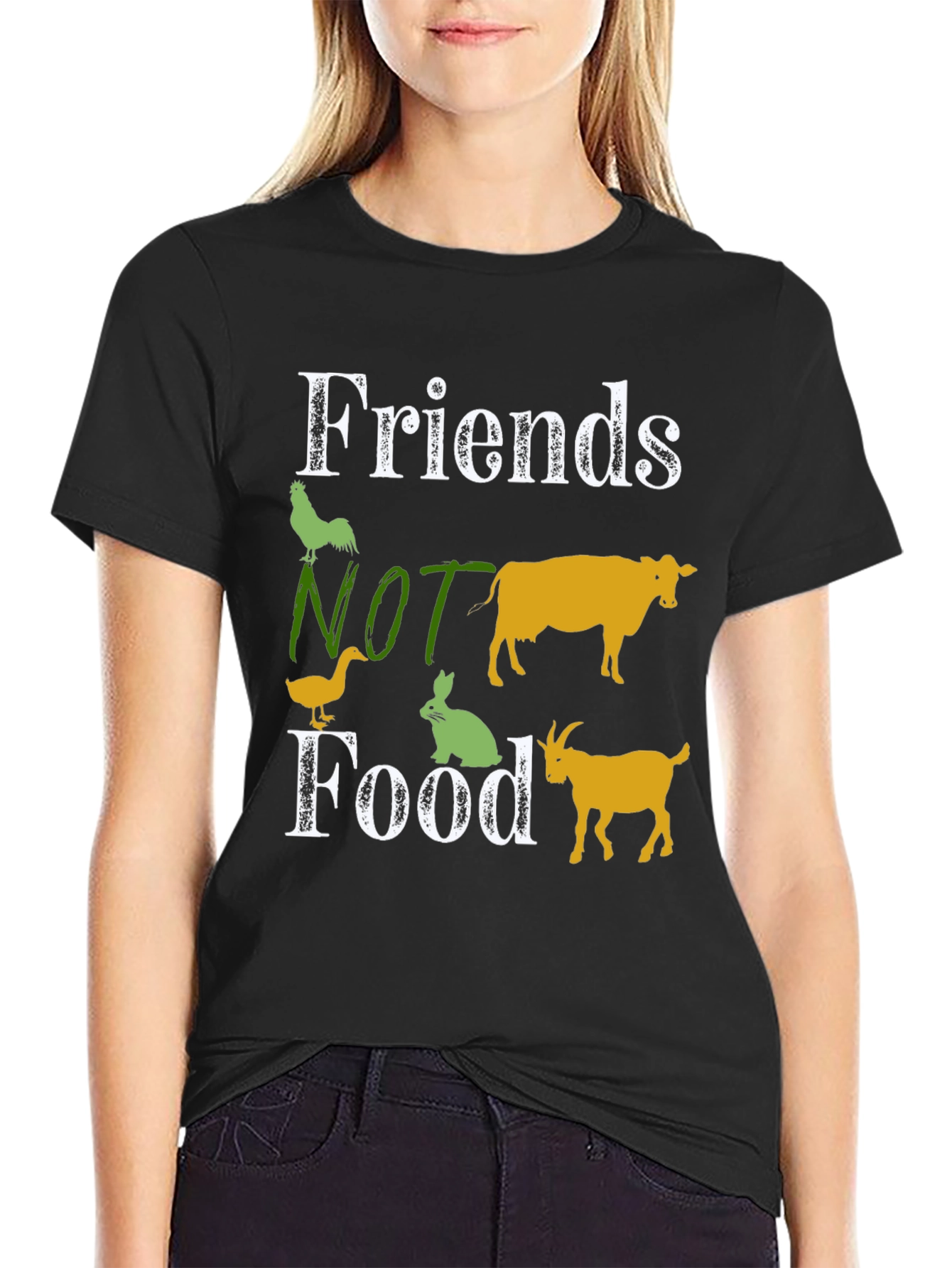 Vegan Friends Not Food T-Shirt