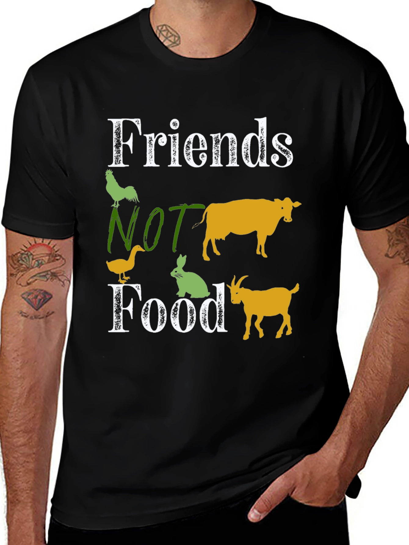 Vegan Friends Not Food T-Shirt