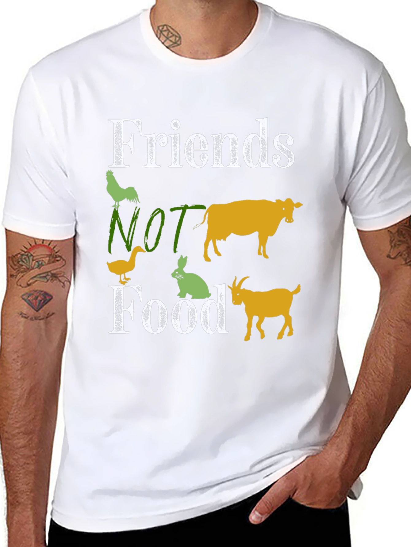Vegan Friends Not Food T-Shirt