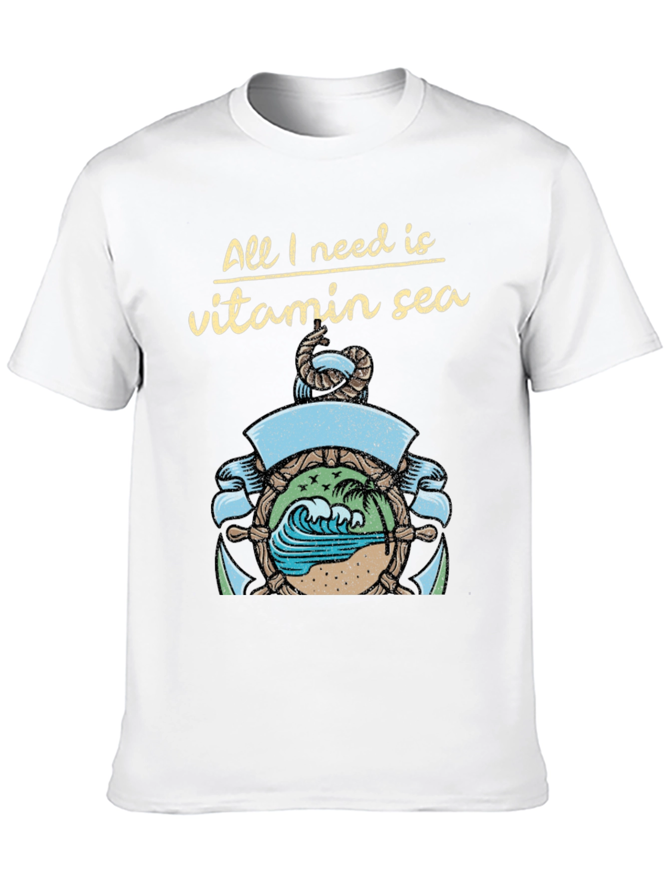 Vitamin Sea Graphic T-Shirt - Beach Lover Tee