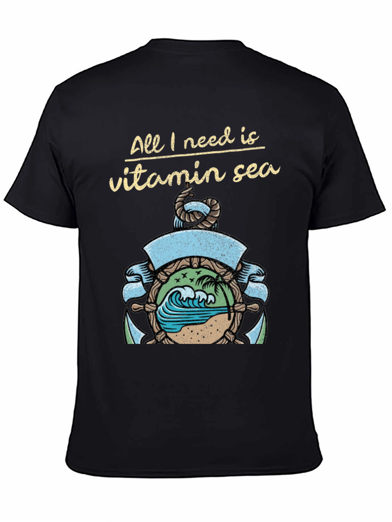Vitamin Sea Graphic T-Shirt - Beach Lover Tee
