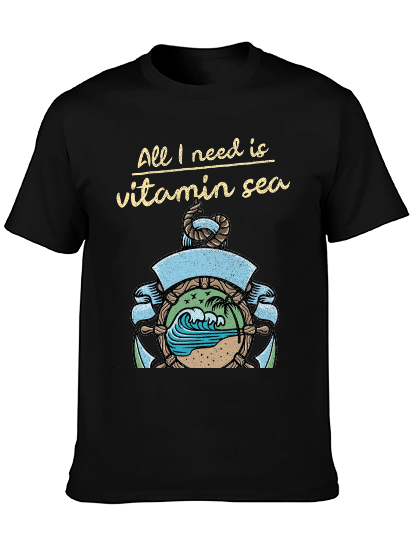 Vitamin Sea Graphic T-Shirt - Beach Lover Tee