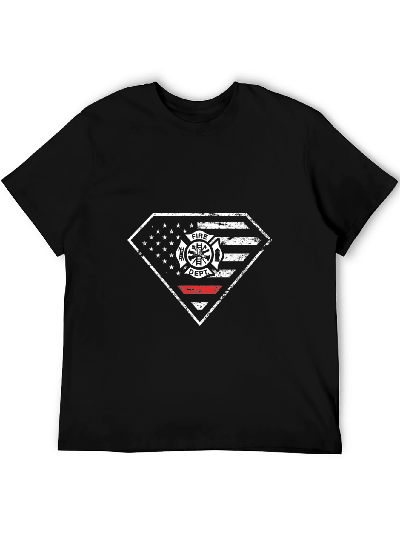 Fire Dept. American Flag Graphic Tee
