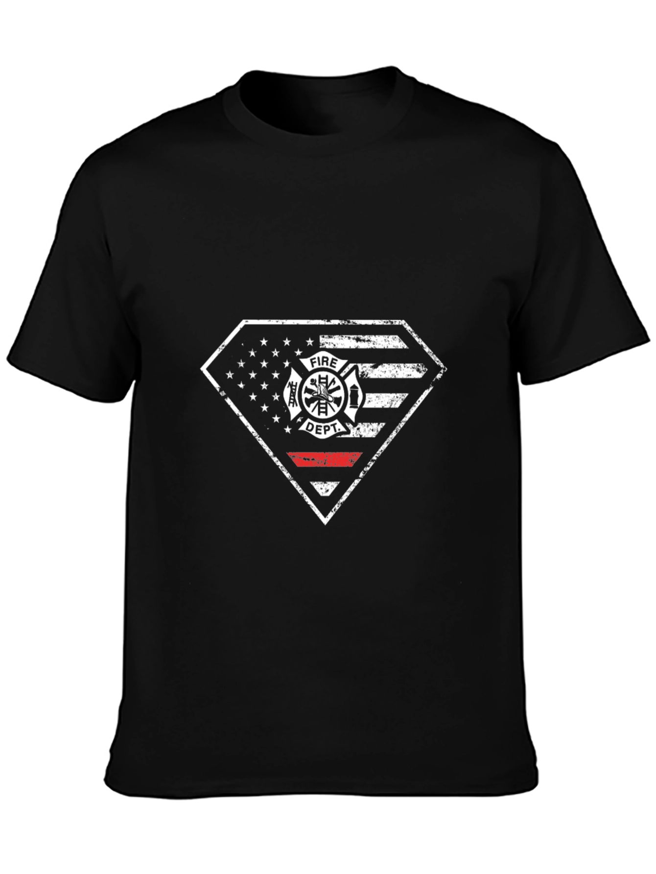Fire Dept. American Flag Graphic Tee
