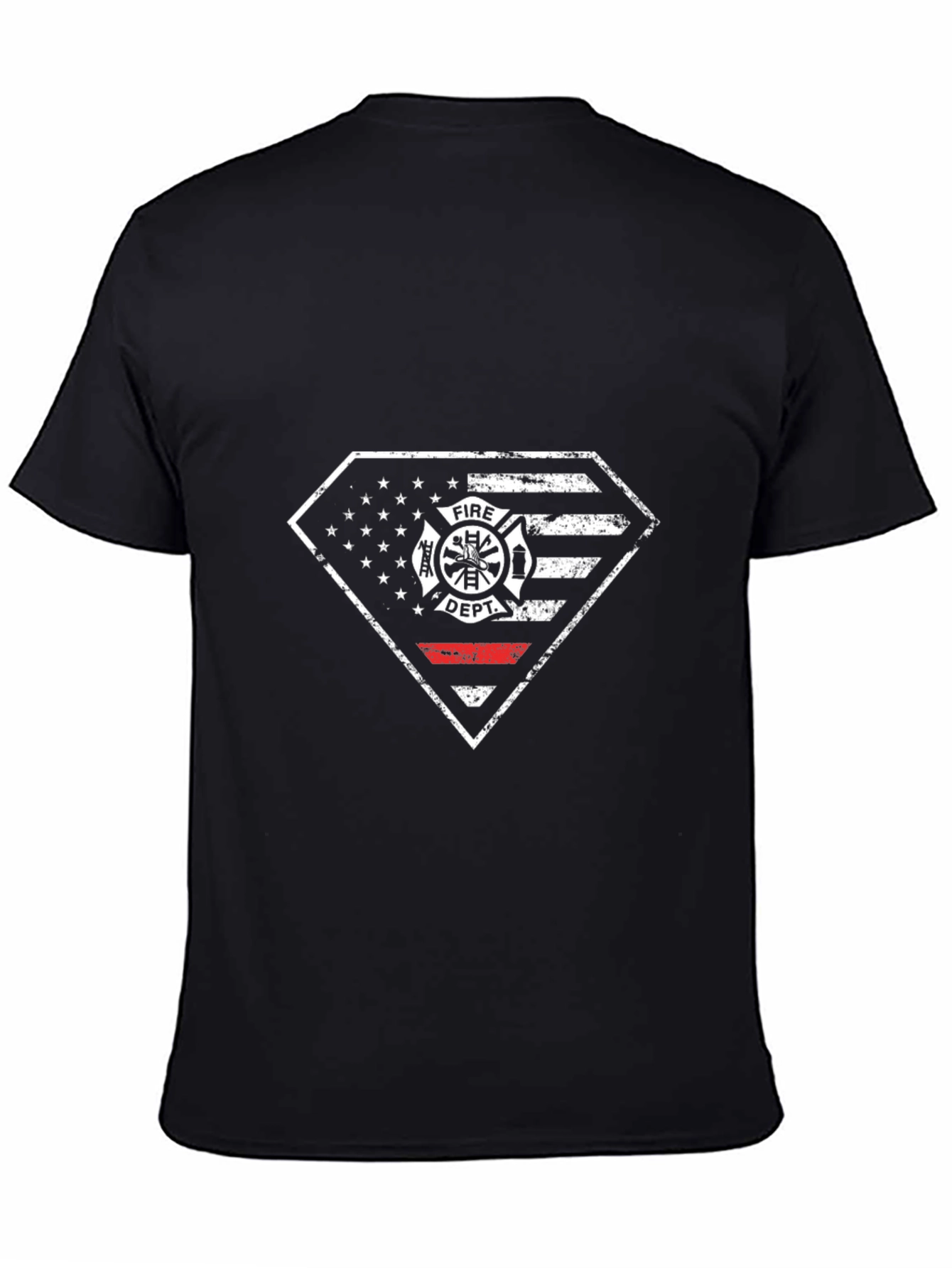 Fire Dept. American Flag Graphic Tee