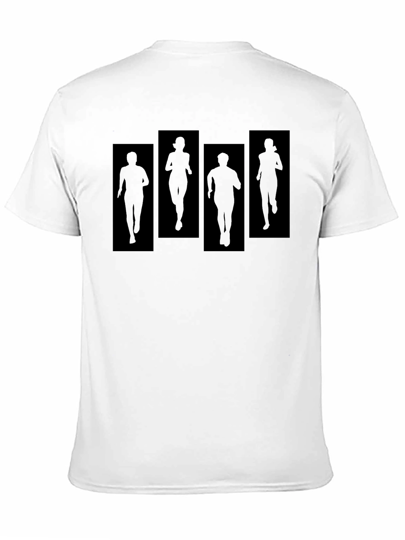 Running Silhouette Graphic Tee - Black Cotton Blend