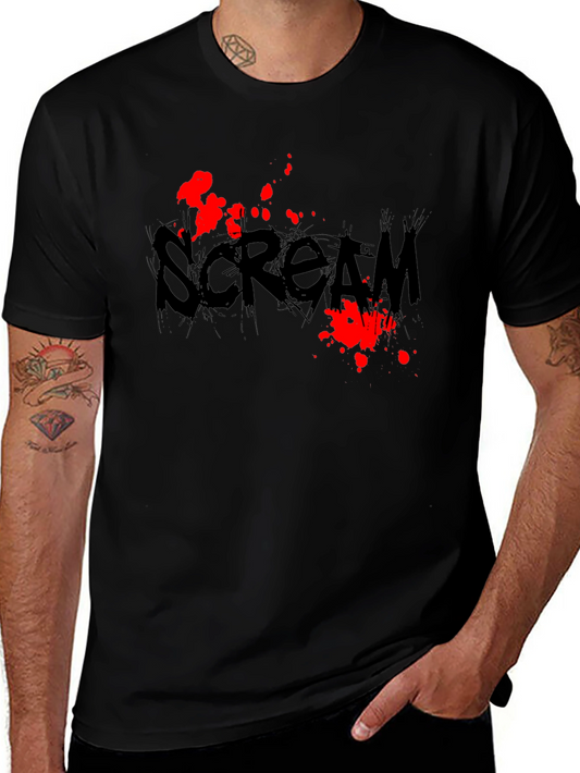 Scream Movie Black Graphic T-Shirt