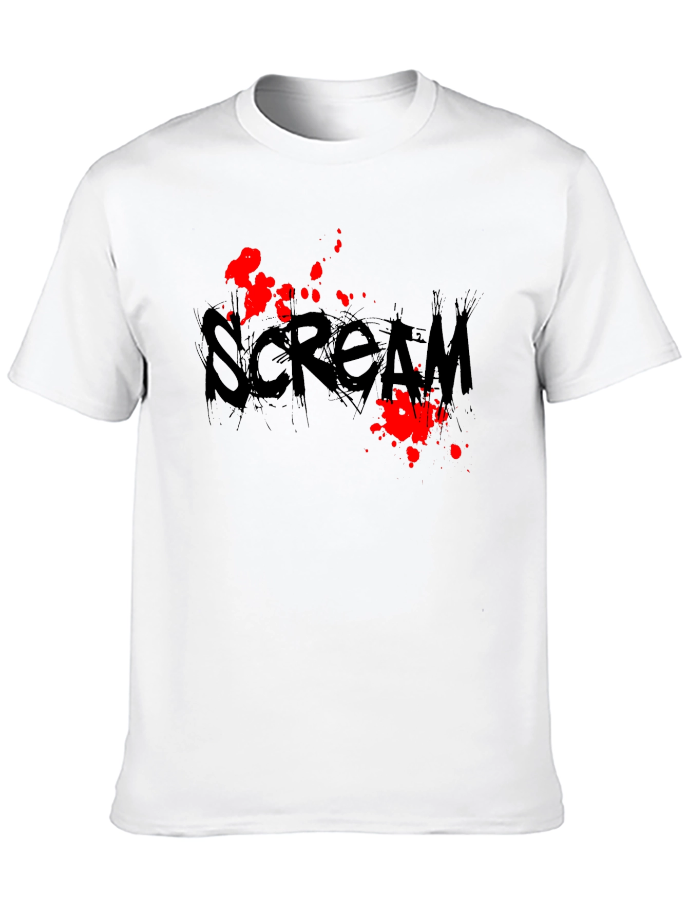 Scream Movie Black Graphic T-Shirt