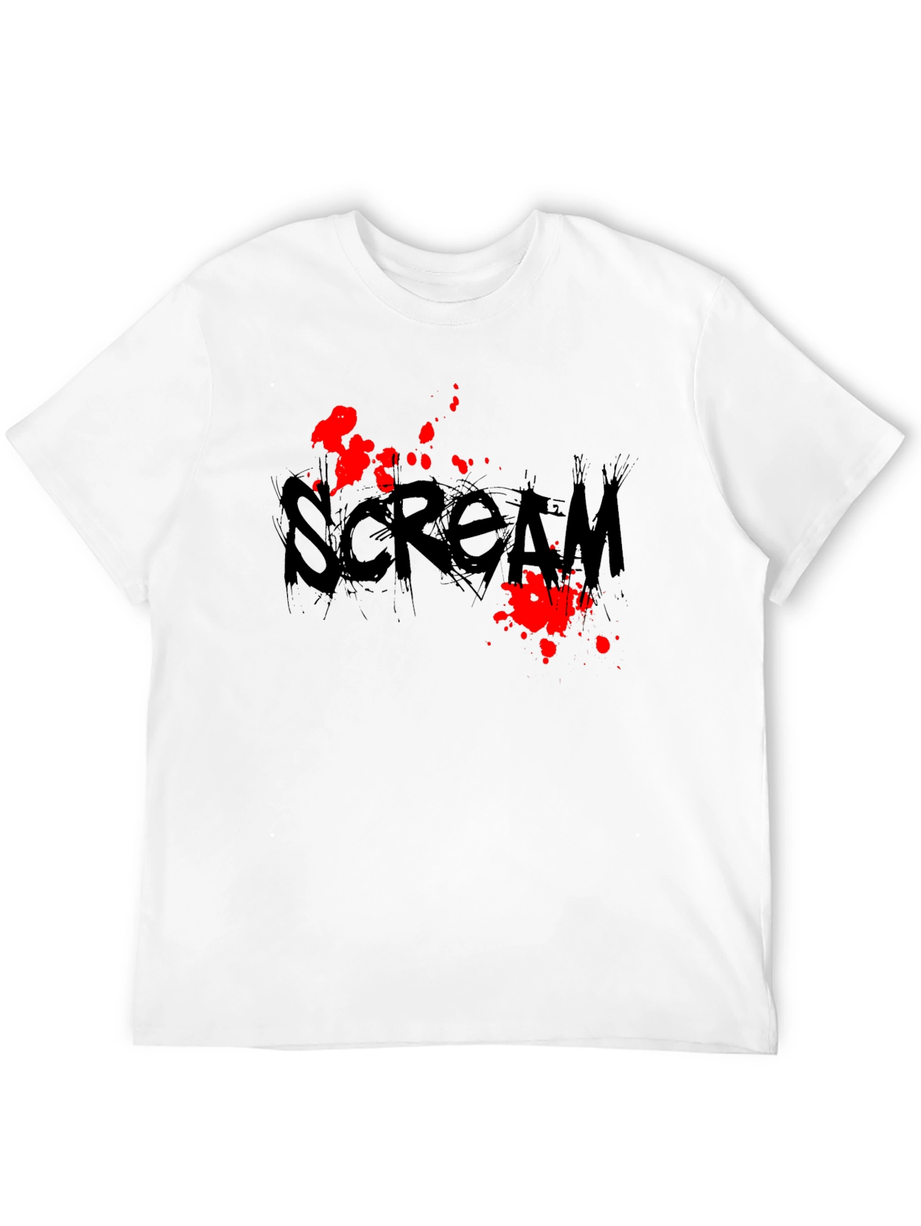 Scream Movie Black Graphic T-Shirt