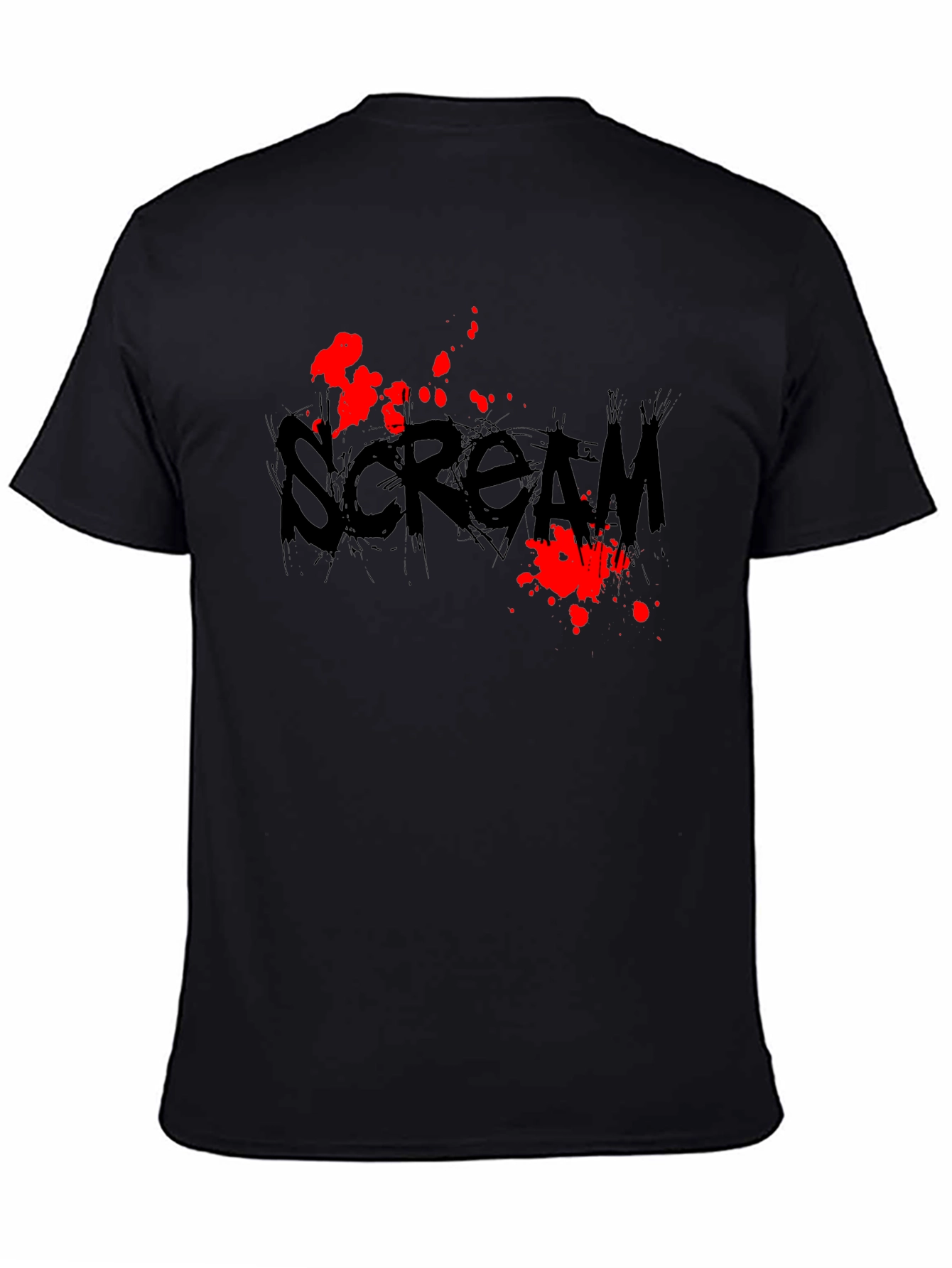 Scream Movie Black Graphic T-Shirt