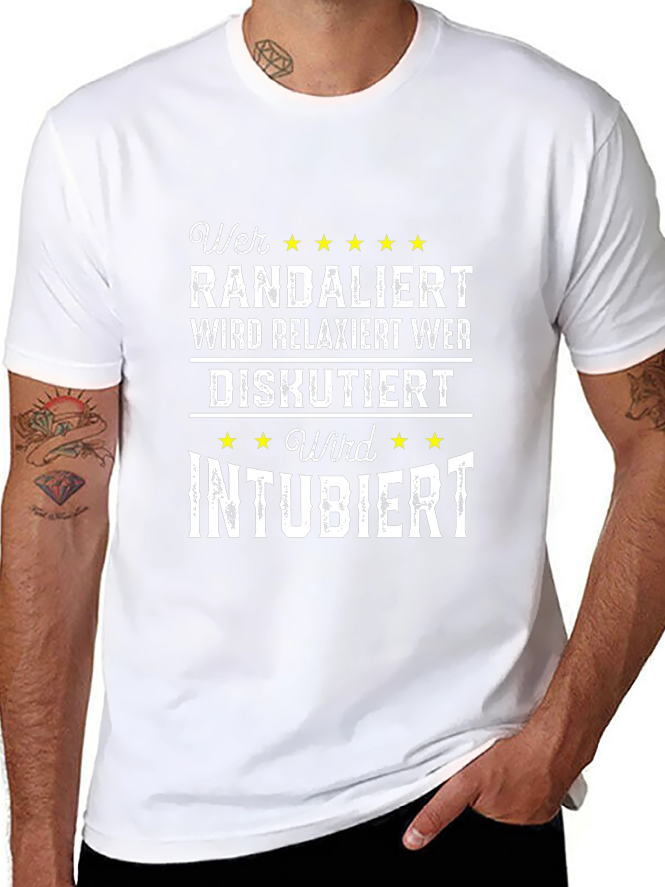 Wer Randaliert T-Shirt - Funny German Humor Tee