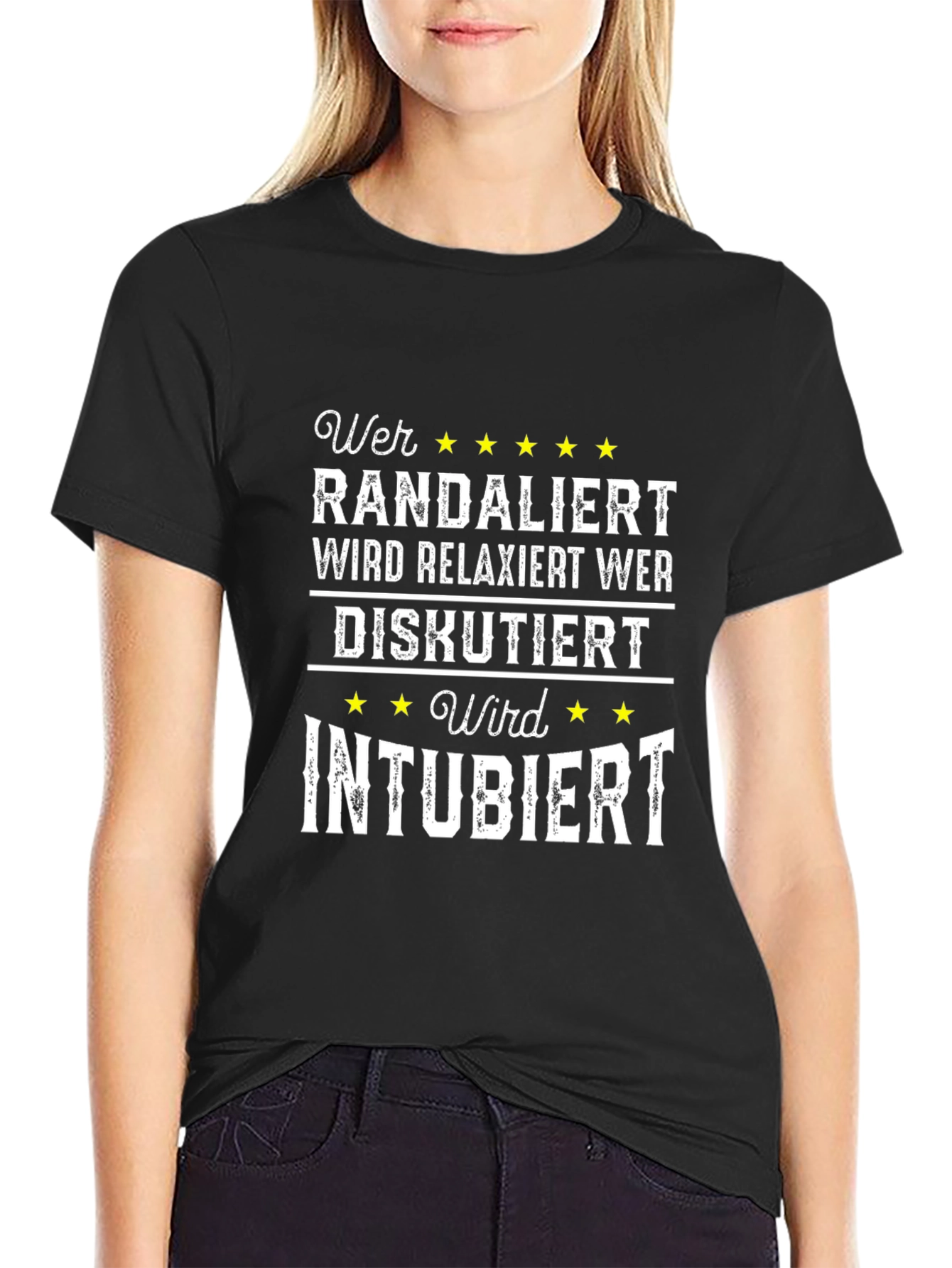 Wer Randaliert T-Shirt - Funny German Humor Tee